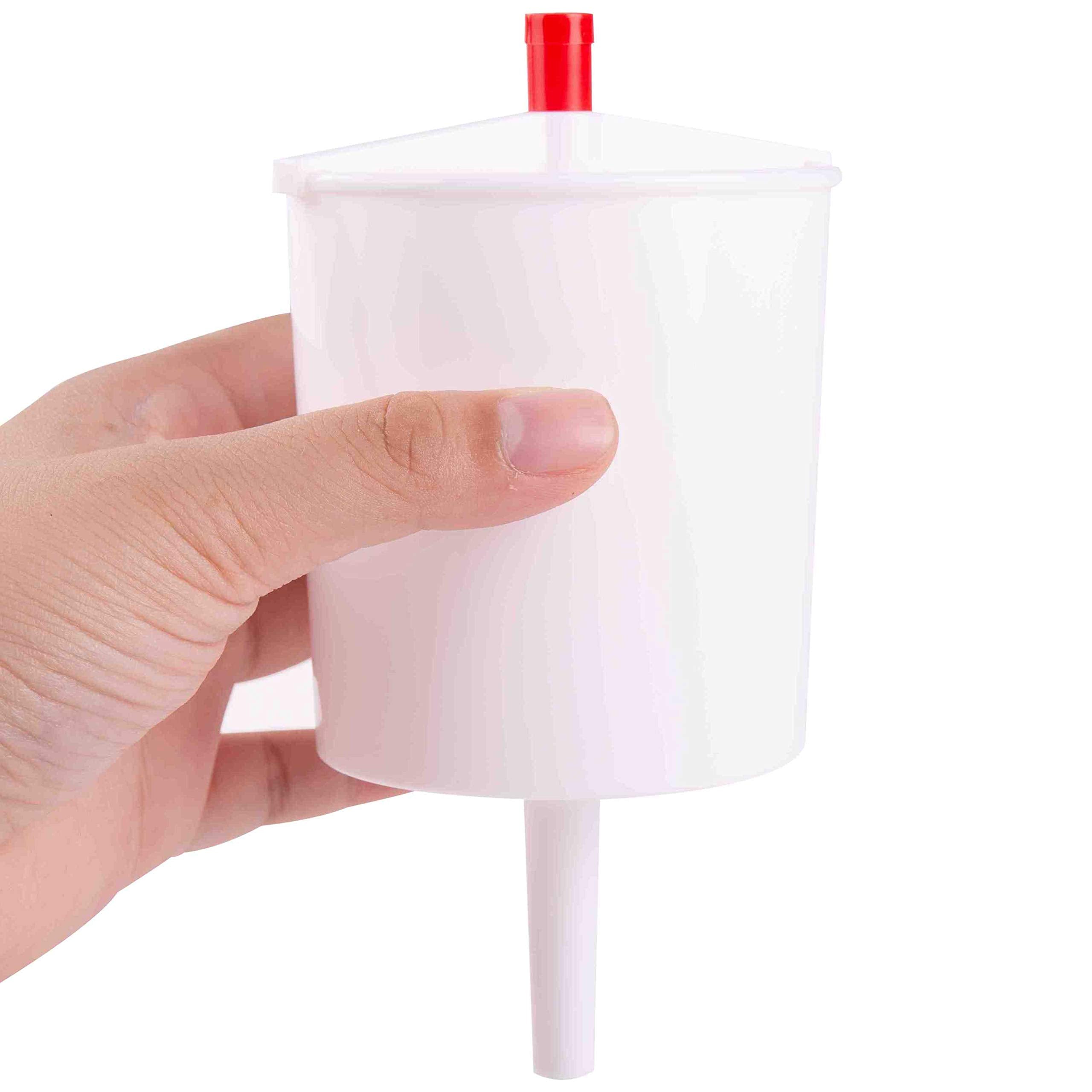Communion Cup Filler - No Drip Dispenser - One Handed Button Release - Stainless Steel Stem - 8 Oz