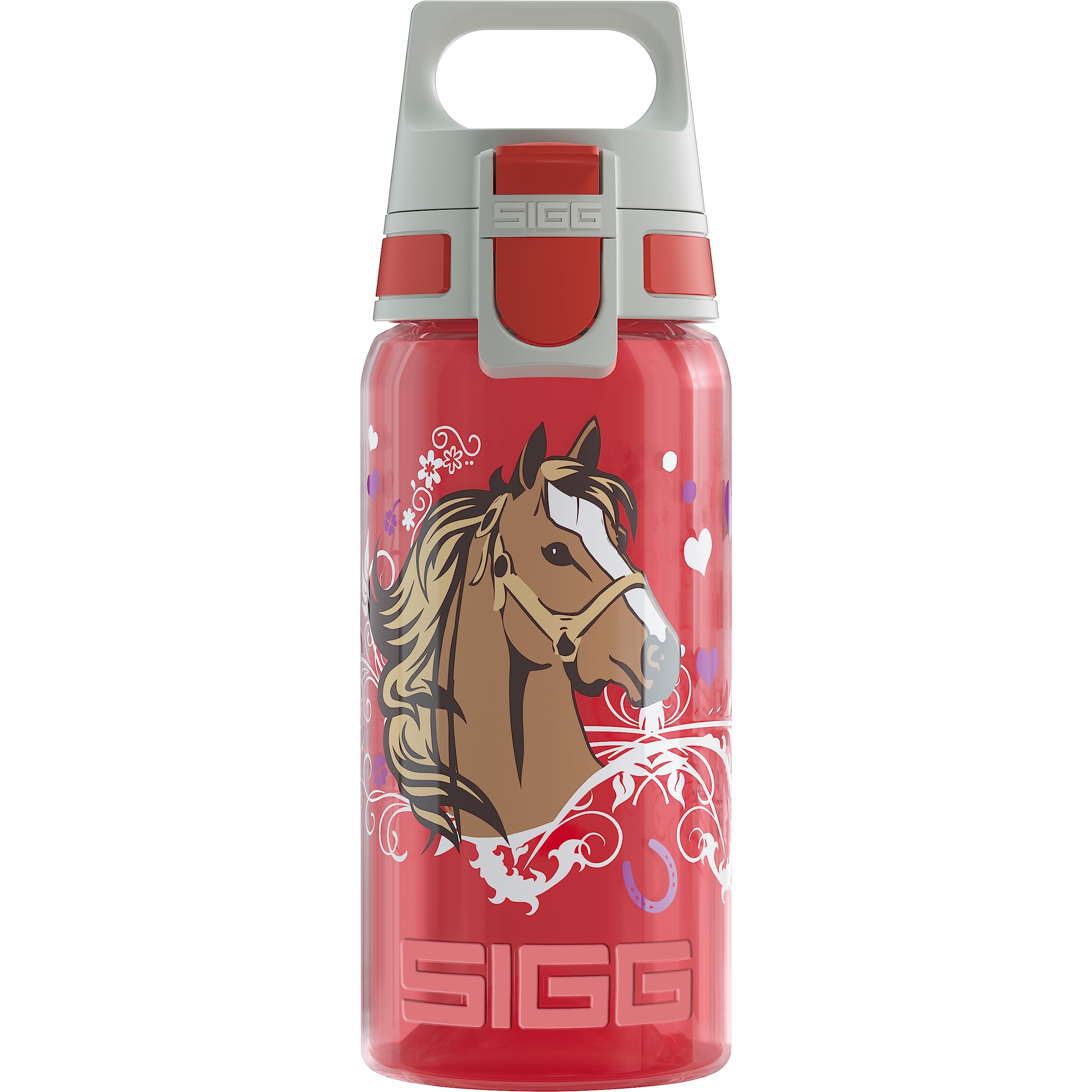 Sigg - Kids Water Bottle - Viva One Horses - Suitable For Carbonated Beverages - Leakproof - Dishwasher Safe - Bpa Free - Sports