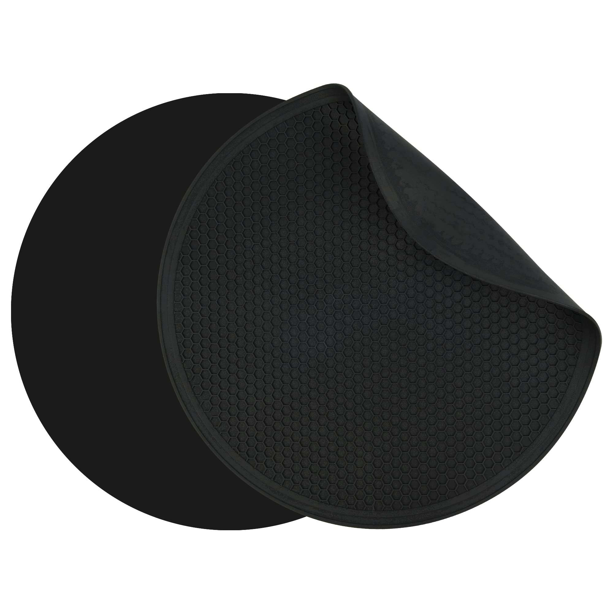 Viwehots Silicone Trivet Mat -Pot Holders-Round Trivets For Hot Dishes-Pots & Pans, Dia11.81 Microwave Plate Cover Mat, Multi Fu