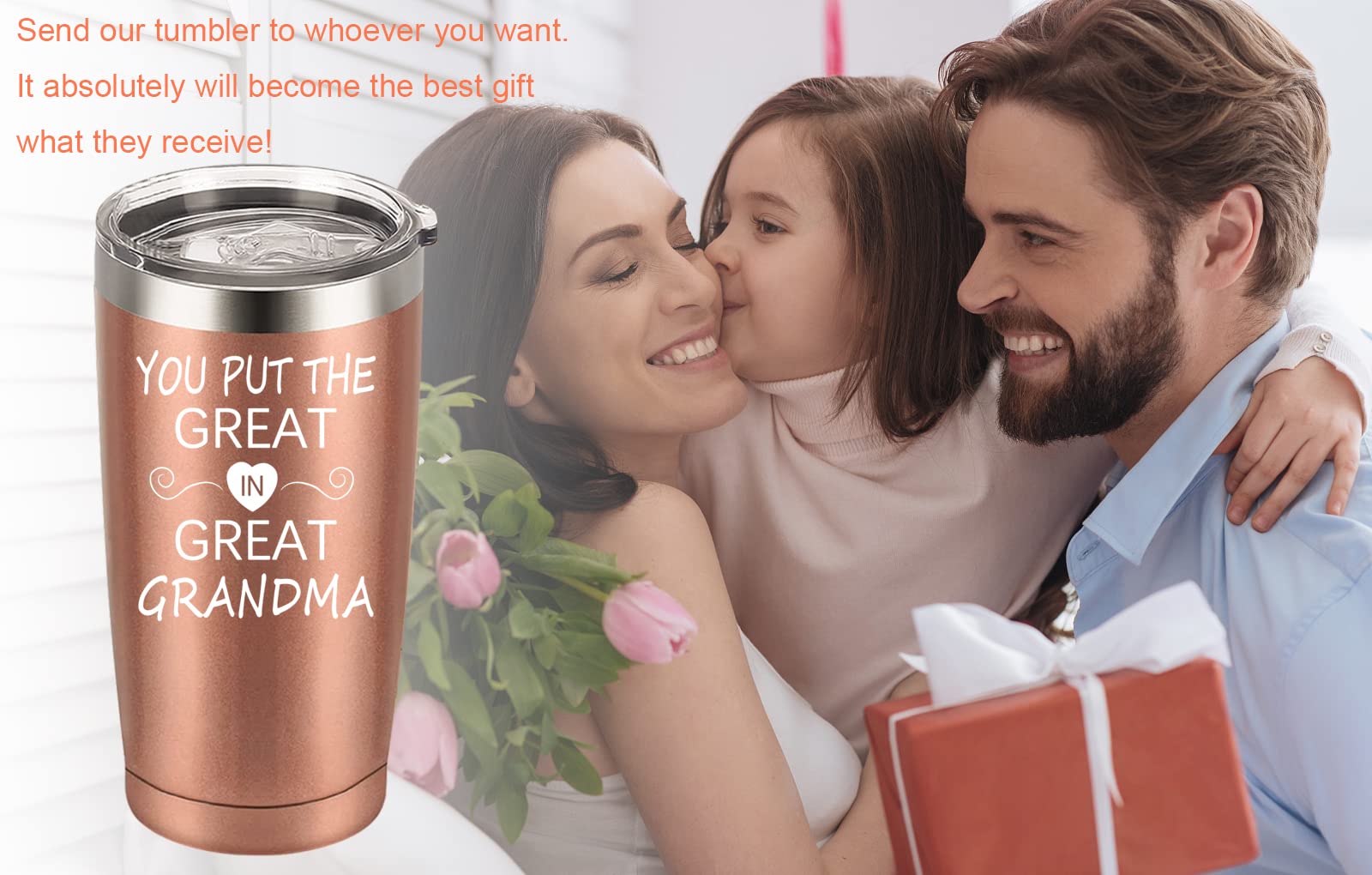 You Put The Great In Great Grandma Tumbler Great Grandma Travel Tumbler Birthday Mothers Day Gifts For Great Grandma Gifts From