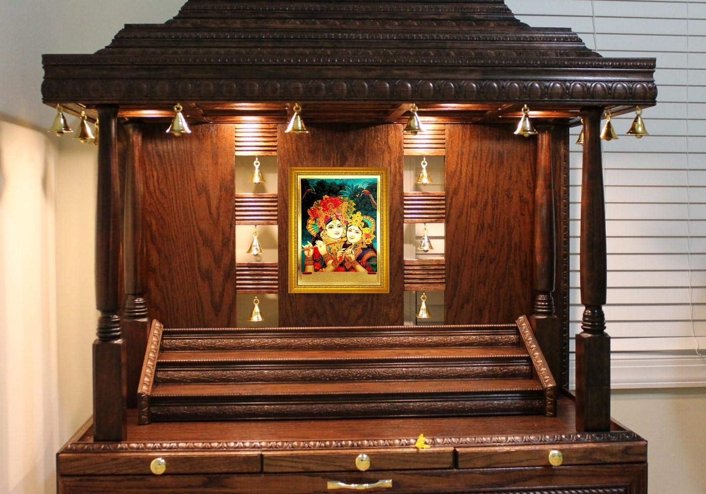 Ada Handicraft Hindu Lord Goddess God Photo For Pooja And Wall/Hindu Bhagwan Devi Devta Photo/God Poster (Pack Of Two)