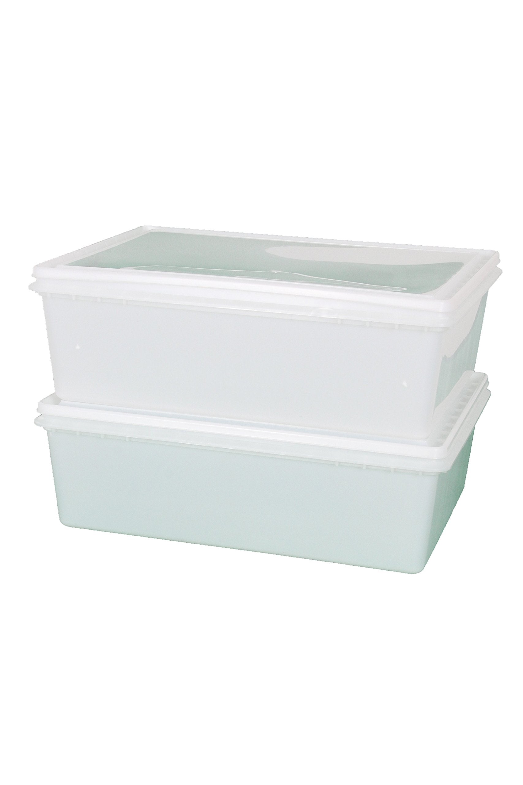 Continental Plastics Fish Tubs/Food Storage Bins 25Lb 11.5'' X 15.5'' X 5'', Pack Of 10 Deep Bases With Lids