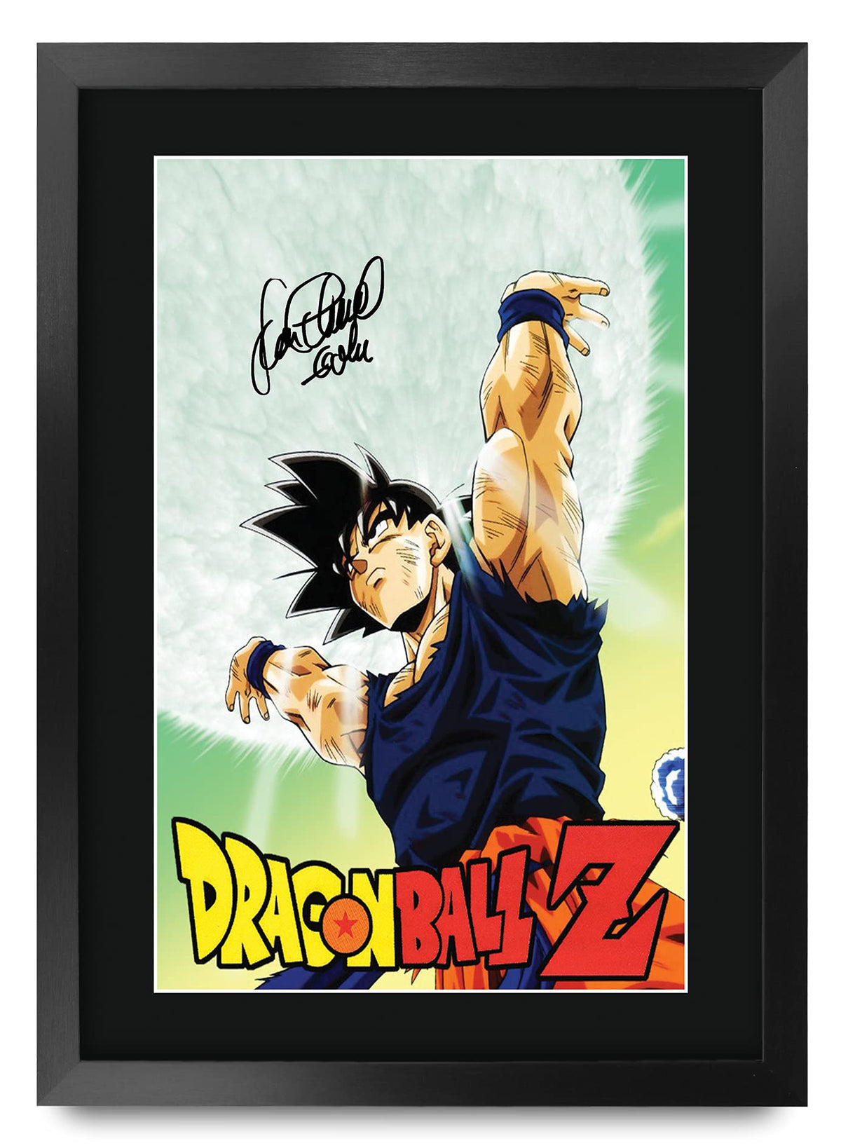Hwc Trading Dragonball Z Sean Schemmel 16 X 12 Inch Framed Gifts Printed Signed Autograph Picture For Tv Memorabilia Fans - 16''