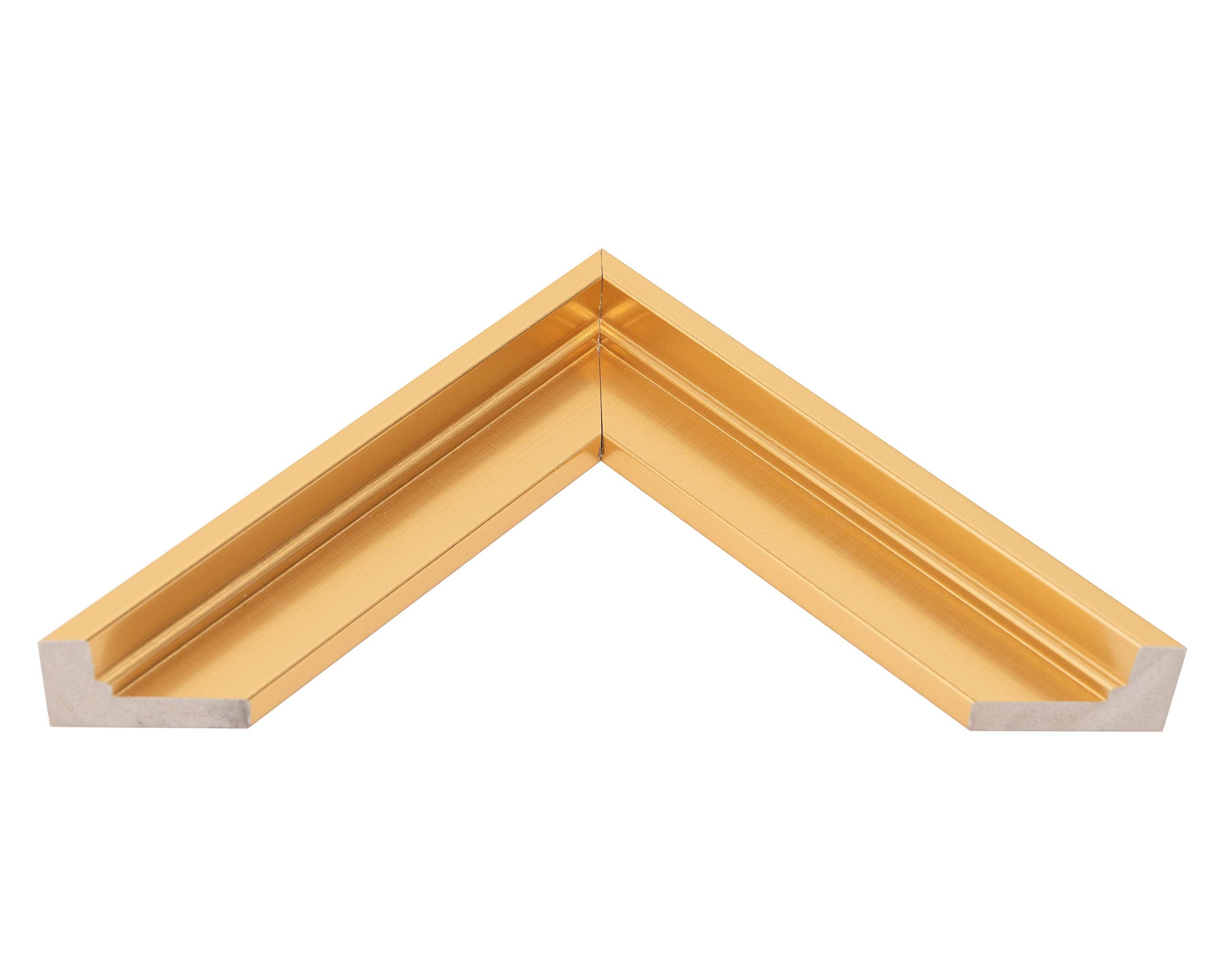 Pixy Canvas 24x48 inch Floater Frame for Canvas Paintings. 12 Colors. Floating Frame fits 5/8''  3/4'' & max 7/8'' Deep Stretched Canvas & Wood Panels (Brass Gold  24 x 48 inch)