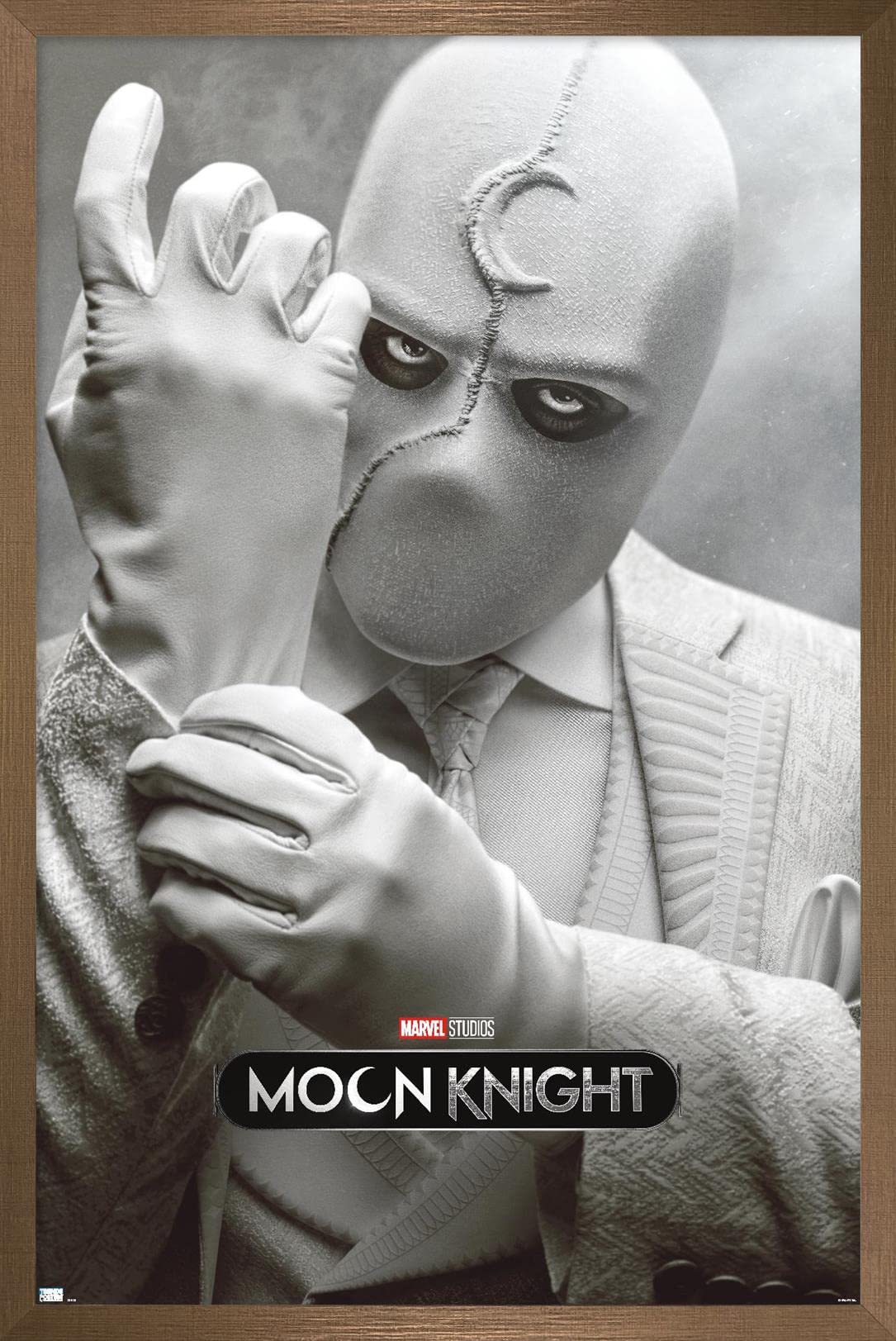Trends International Marvel Moon Knight - Mr. Knight One Sheet Wall Poster, 22.375'' X 34'', Bronze Framed Version