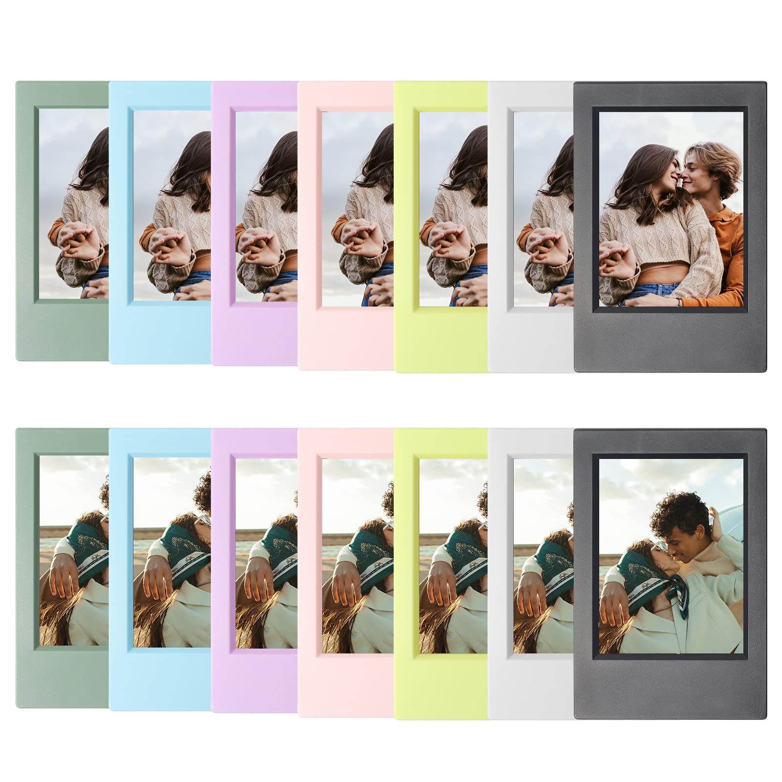 WOGOZAN Mini 3 Inch Photo Picture Frames for Fujifilm Instax Mini 12/11/99/90/9/8/7+/EVO Colorful Polaroid 2.15x3.4 Inches Frame