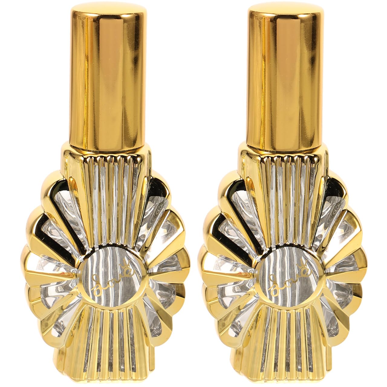 DINHEAROM 2Pcs Refillable Travel Perfume Bottle Glass Fragrance Container for Outdoor Use Portable and Durable for Essential Oil