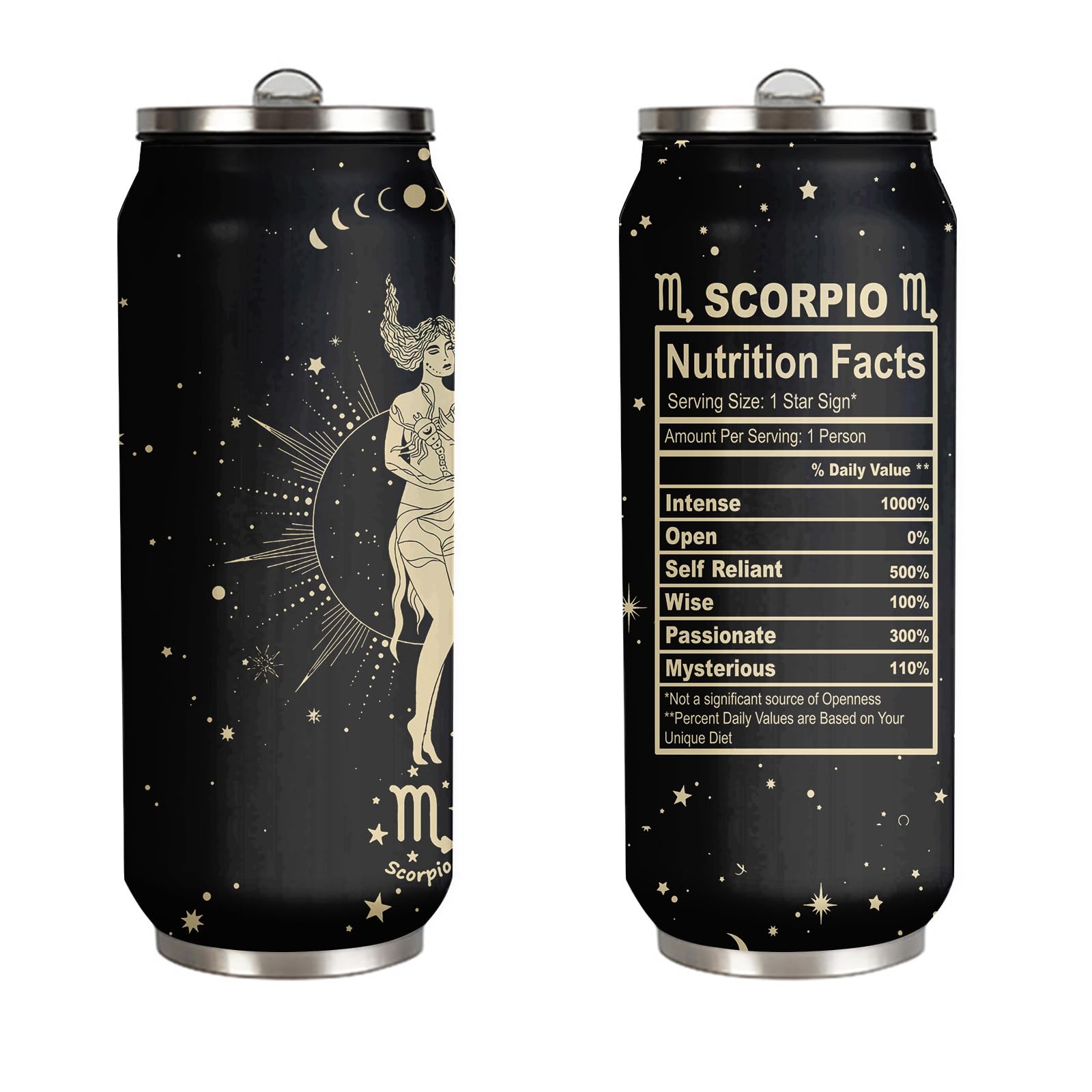 Tatamonkey Scorpio Constellation Tumbler Zodiac Mens Womens Stainless Steel Tumblers Astrology Fans Birthday Gifts Coffee Sublim