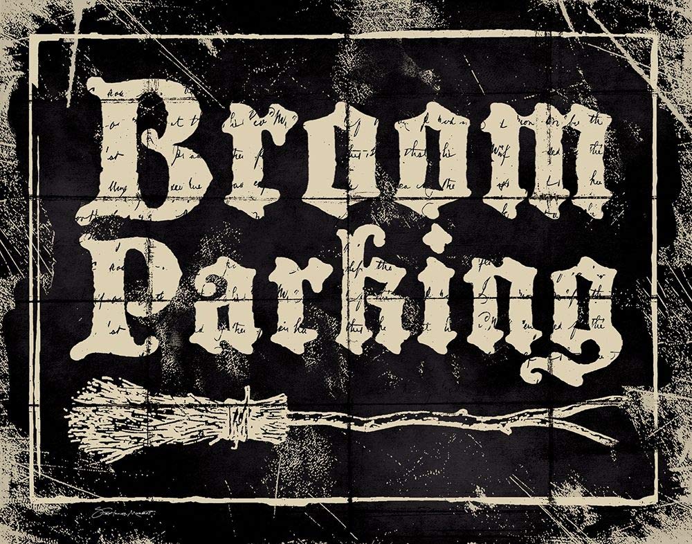 Posterazzi Collection Broom Parking Poster Print By Stephanie Marrott (14 X 11)