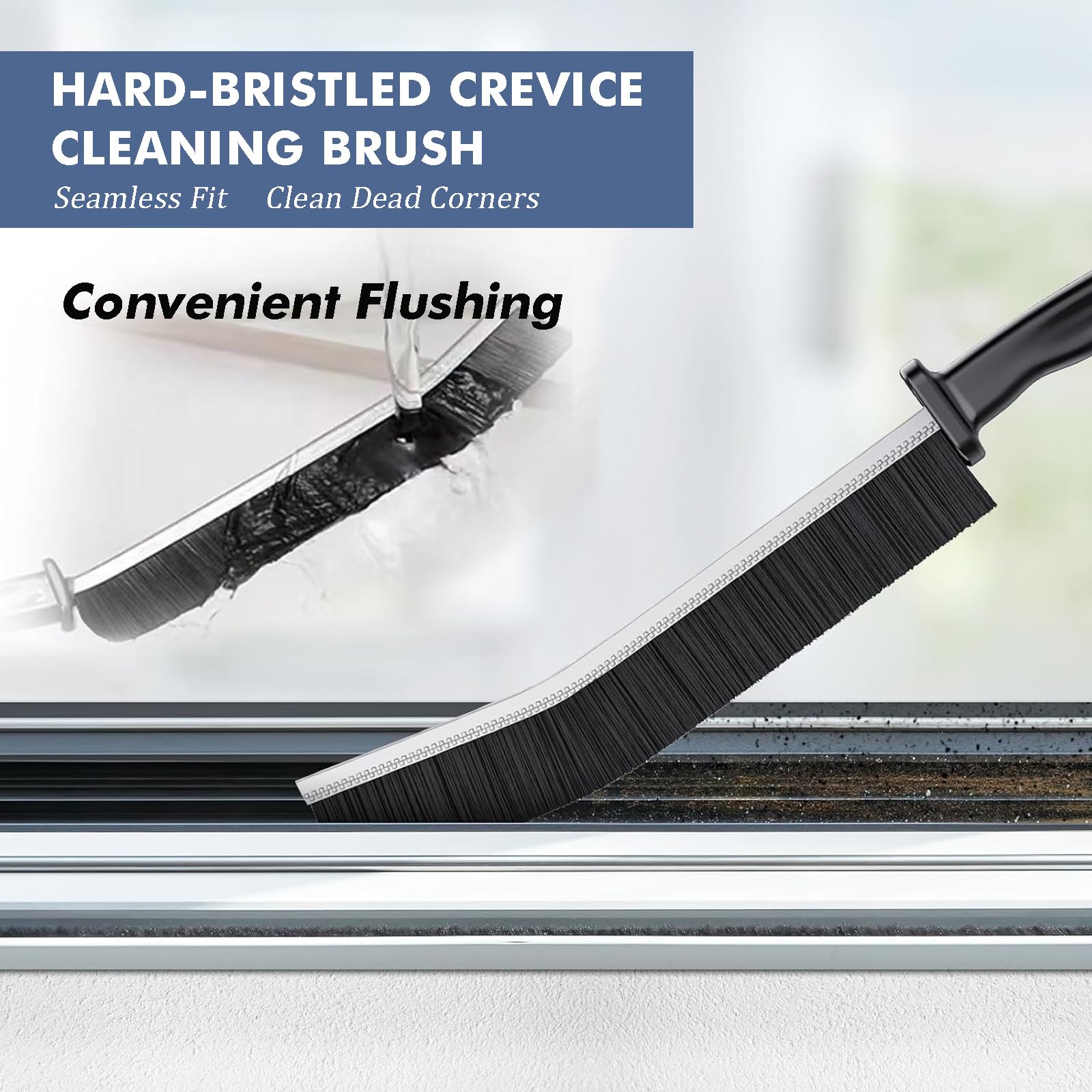 Loyuril Crevice Cleaning Brush, 2024 New Multifunctional Gap Cleaning Brush Tool, Thin Scrub Brush, Grout Cleaner Brush Hard Bri