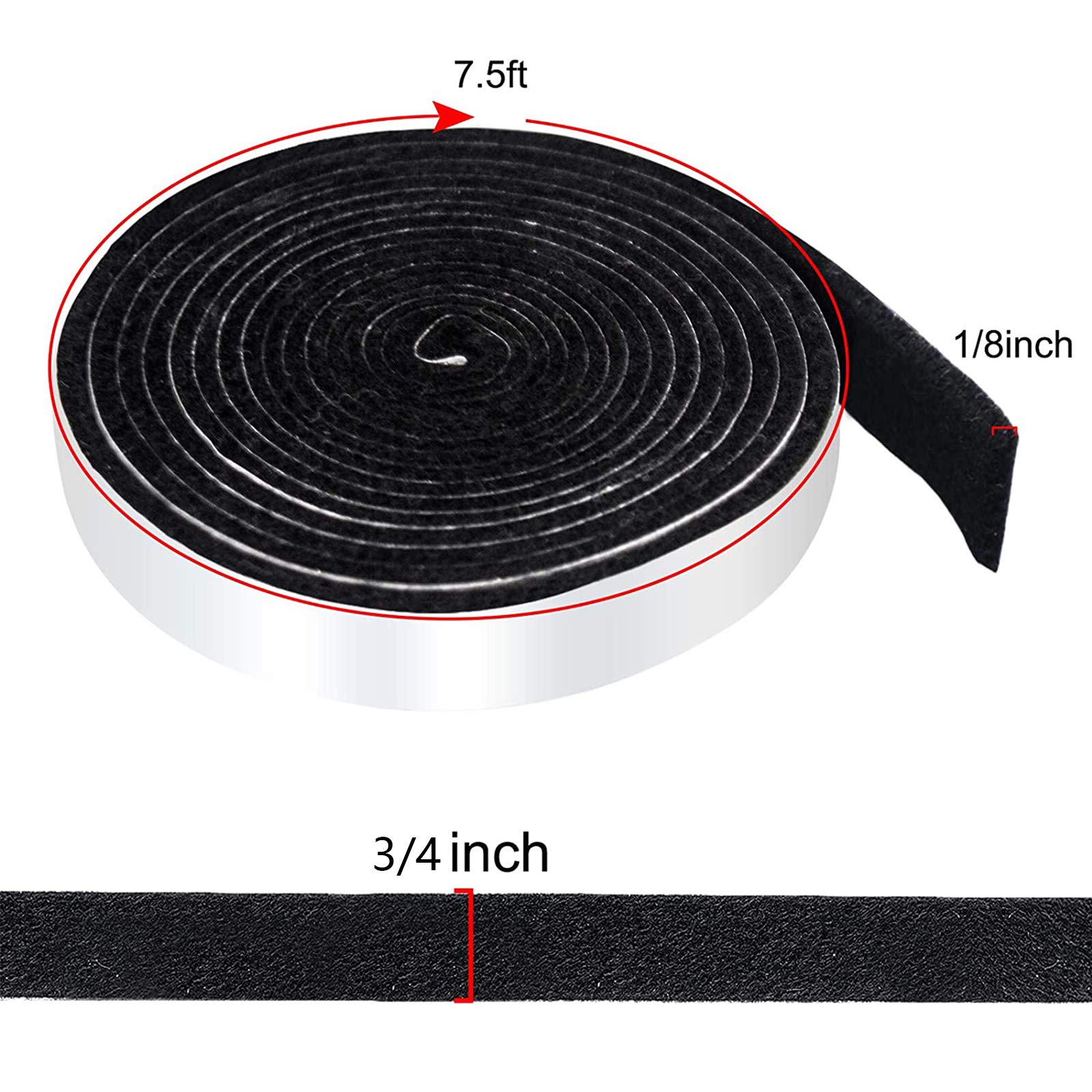 Nonley Smoker Gasket Seals 15 FT XXL - 3/4 x 1/8 High Temp Grill Gasket for Smokers - BBQ Gasket Smoker Seal Self Stick  High Heat Grill Gasket Seal Tape for Smokers BBQ Lid
