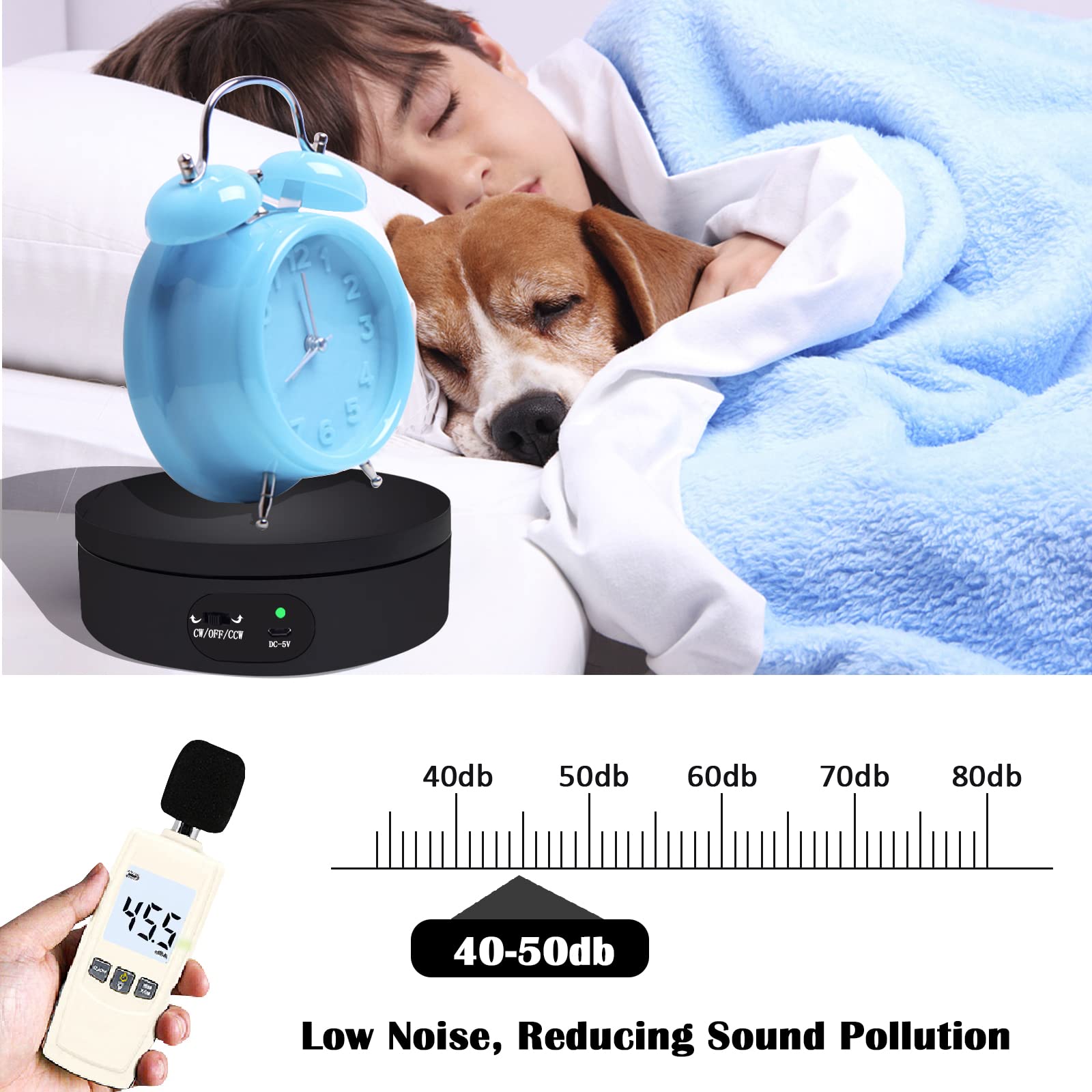 Motorized Rotating Display Stand, Cup Display Turner Stand, Electric Rotating Base For Glitter Tumblers, 360 Automatic Mute Rota