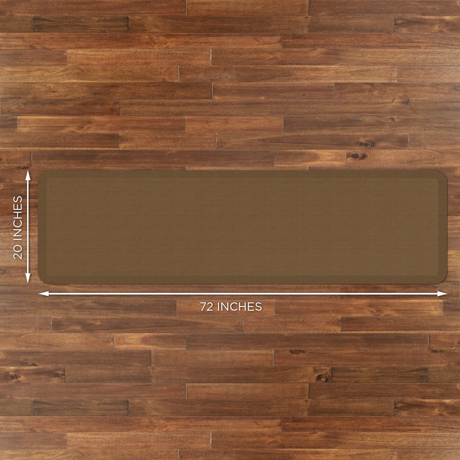 Gelpro Newlife Designer Comfort Ergo-Foam Anti-Fatigue Kitchen Floor Mat, 20'' X 72'', Grasscloth Khaki