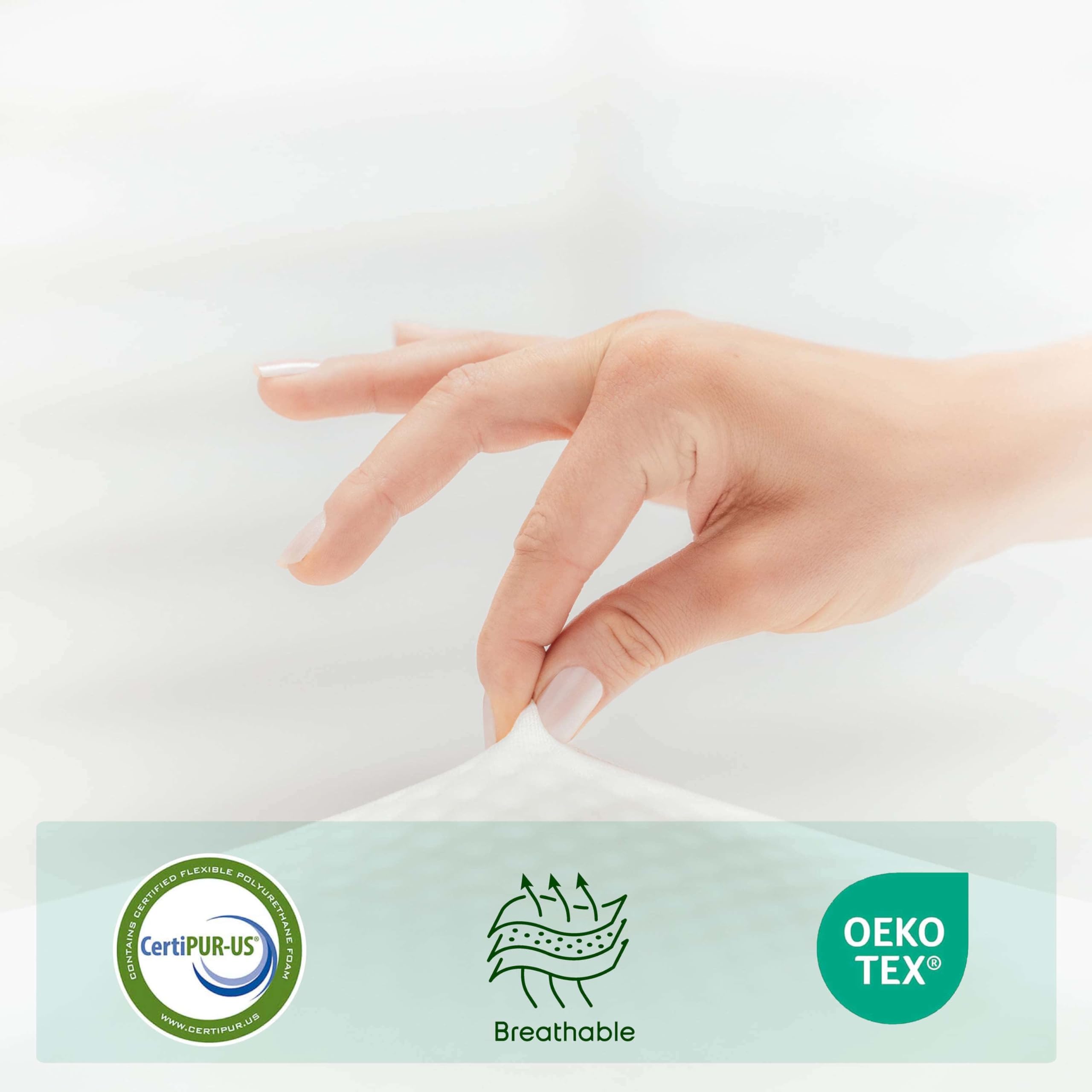 Nestl Green Tea Twin Mattress 8 Inch - Cooling Graphite Memory Foam Twin Mattress For Kids, Fiberglass Free Twin Bed Mattress In