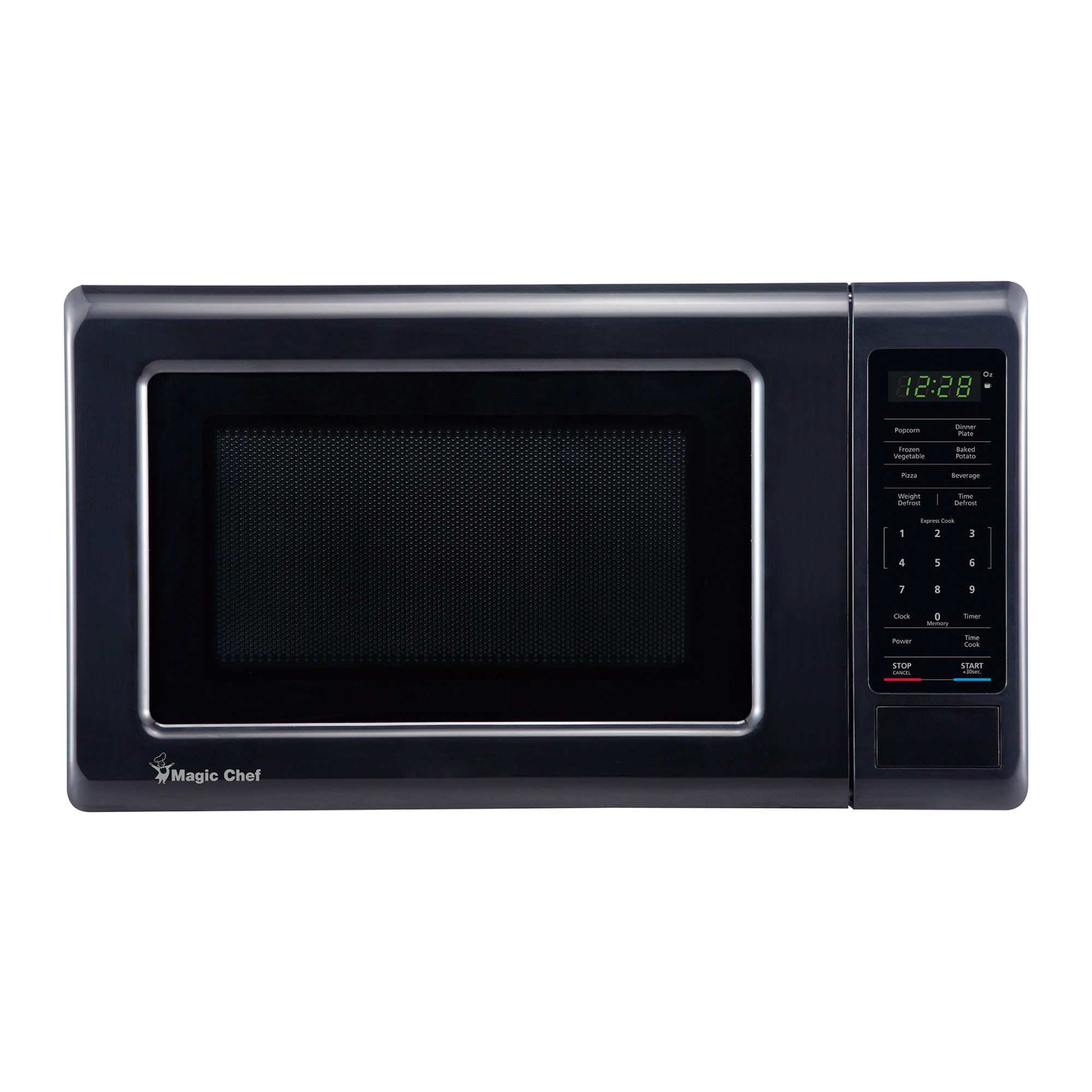 Magic Chef Mc77Mb Countertop Microwave Oven, Small Microwave For Compact Spaces, 700 Watts, 0.7 Cubic Feet, Black