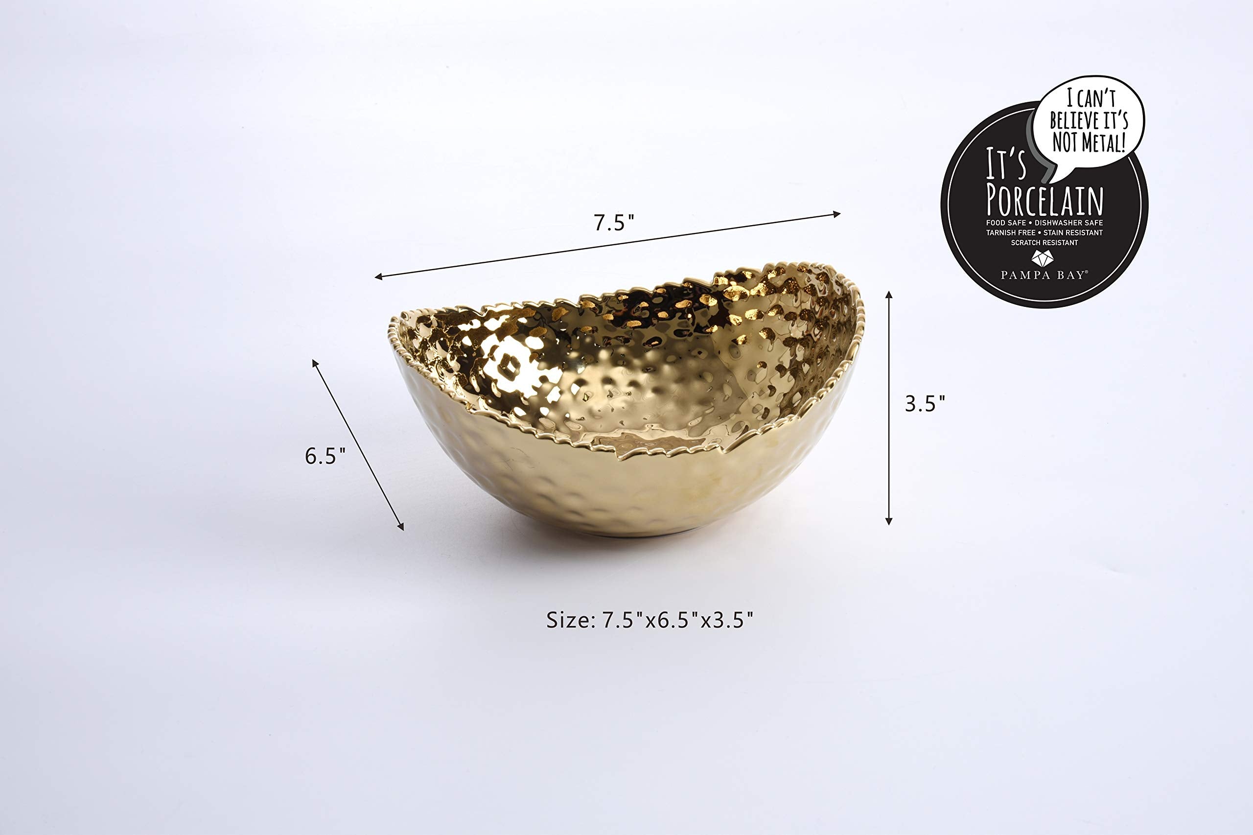 Pampa Bay Golden Milennium Small Oval Bowl
