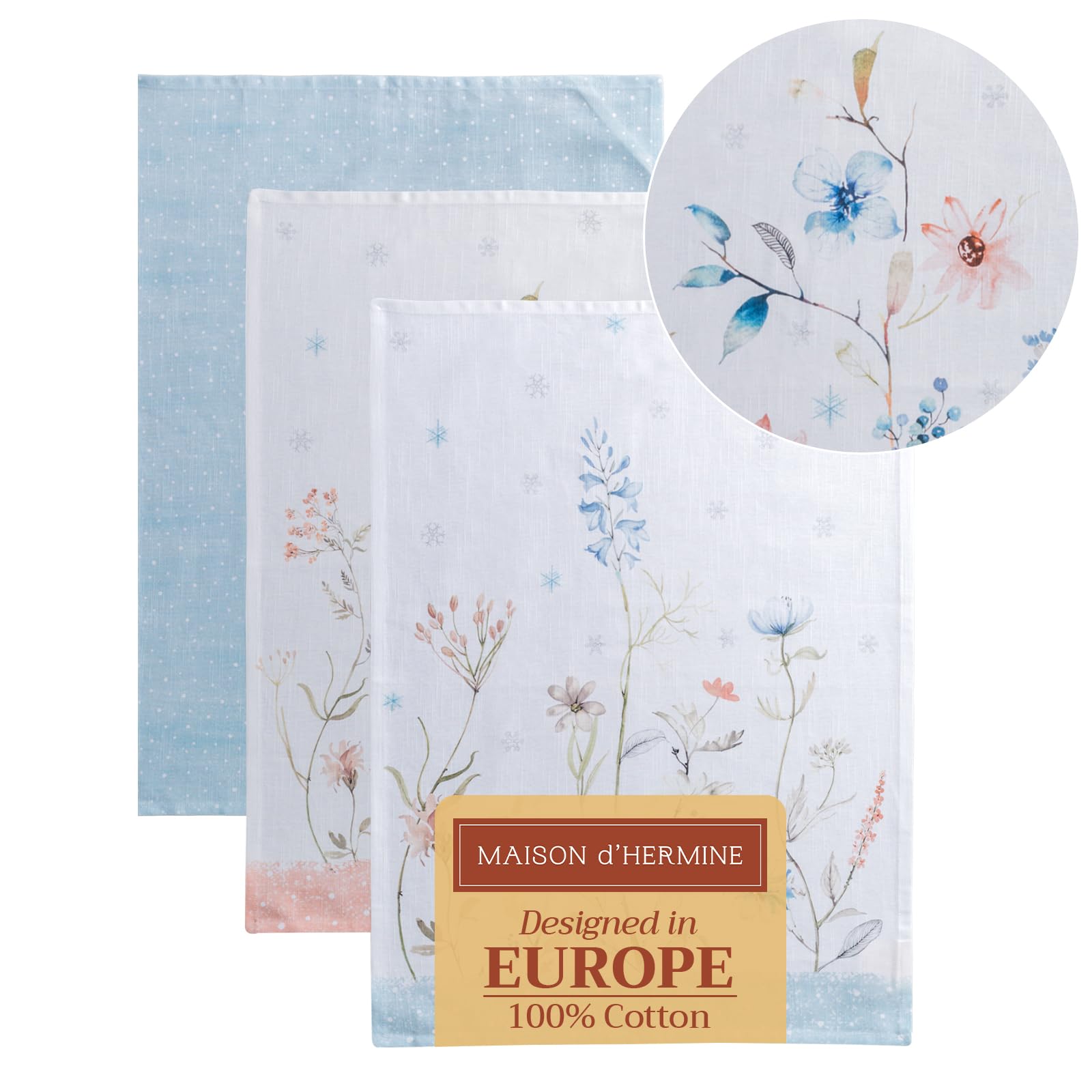 Maison D' Hermine Kitchen Towel 100% Cotton Quick Dry Cleaning Dishtowel For Gifts, Dining, Home, Wedding, Banquet, Buffet, Ice