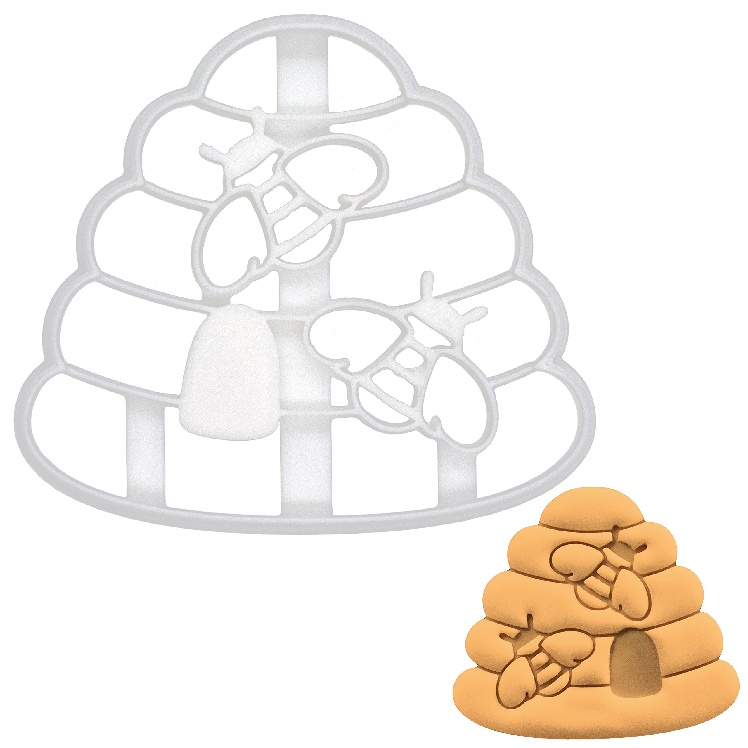 Bee Hive With Bees Cookie Cutter, 1 Piece - Bakerlogy