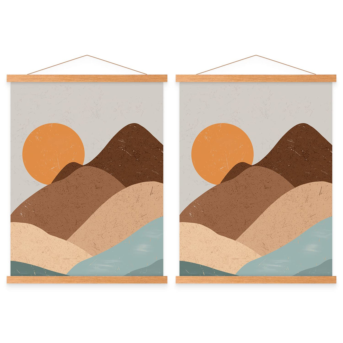 Benjia Magnetic Poster Hanger, 8X10 8X20 8X11 Poster Frame Wood Wooden Magnet Print Posters Dowel Scroll Hanger Hangers Hanging
