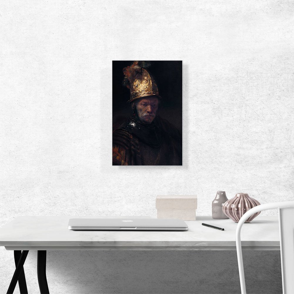 Artcanvas The Man With The Golden Helmet 1650 Canvas Art Print Stretched Framed Painting Picture Poster Giclee Wall Decor By Rem