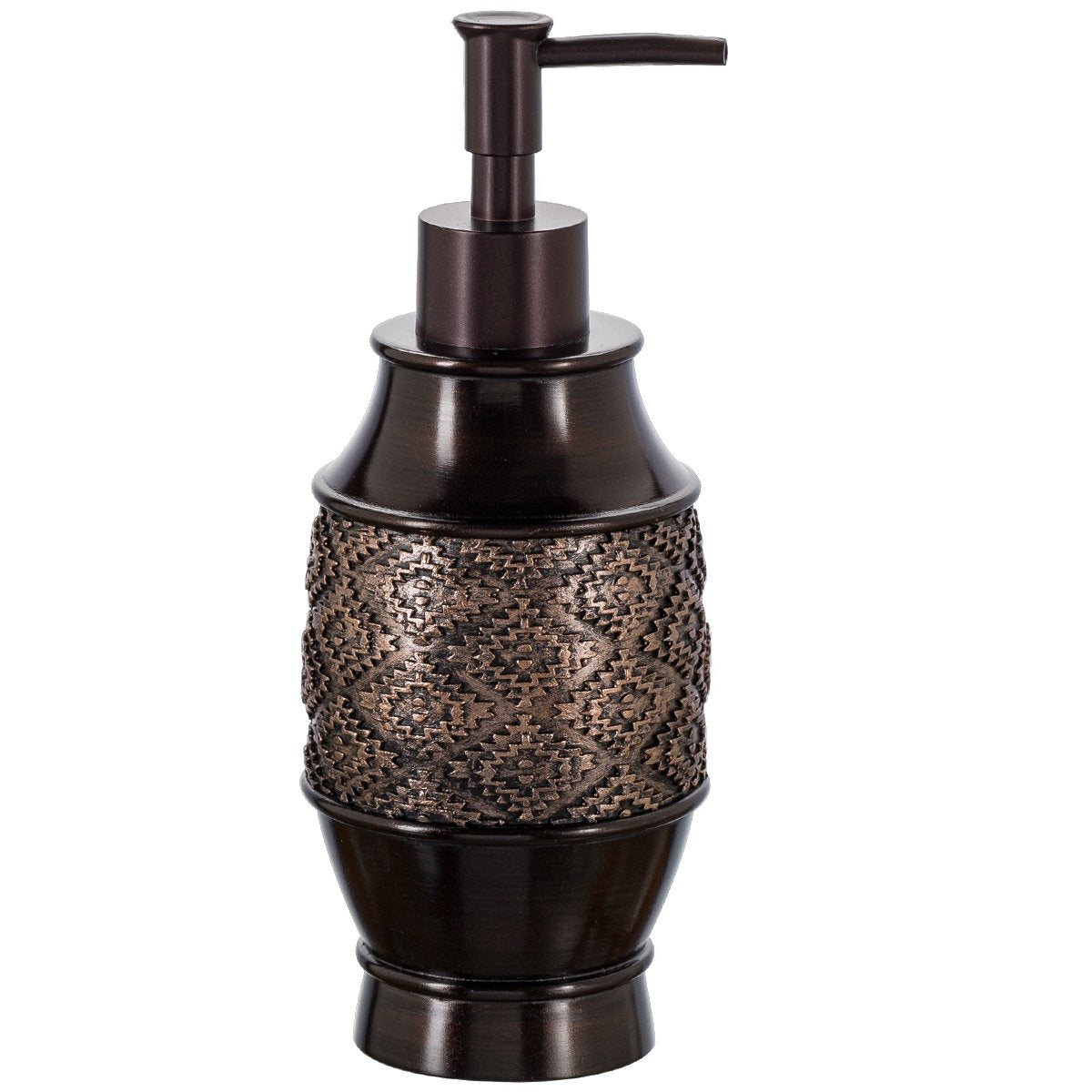 Creative Scents Brown Soap Dispenser For Bathroom - Decorative Lotion Dispenser With Durable Matching Pump For Countertop - Mode