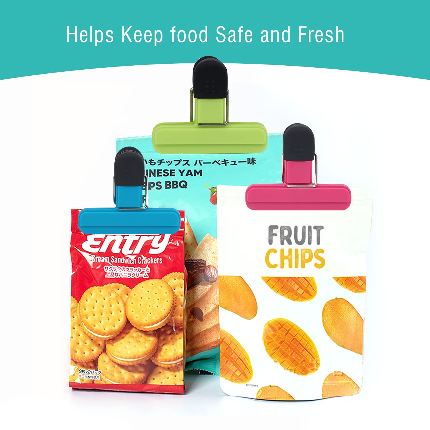 Bag Clips, Ak1980 Food Clips, Kitchen Clips For Refrigerator Food Storage Packages, Snack Bags, Photos - Clip Clips For Home, Of