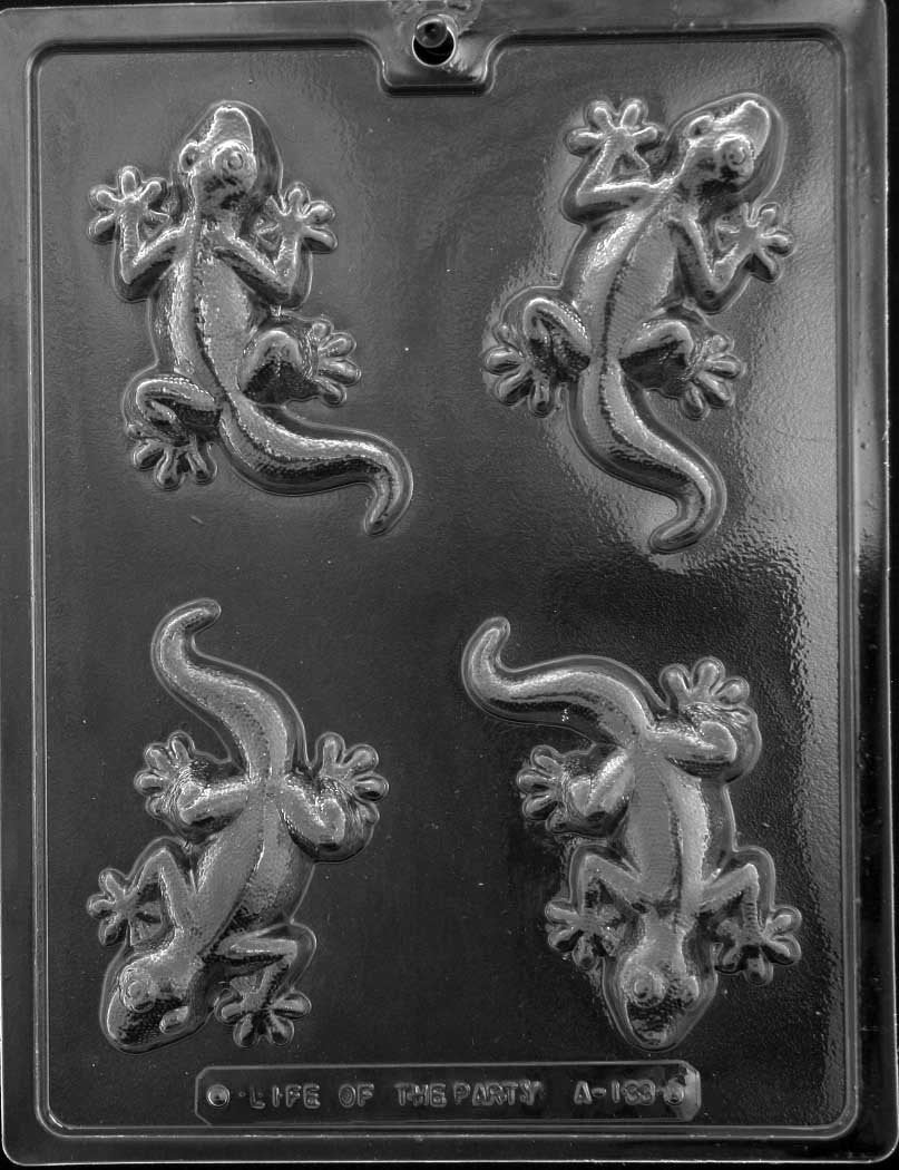 Grandmama'S Goodies A133 Lizard Chocolate Candy Mold With Exclusive Molding Instructions