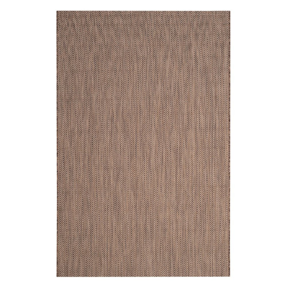 SAFAVIEH Courtyard Collection Area Rug - 9 x 12, Brown & Beige, Non-Shedding & Easy Care, Indoor/Outdoor & Washable-Ideal for 