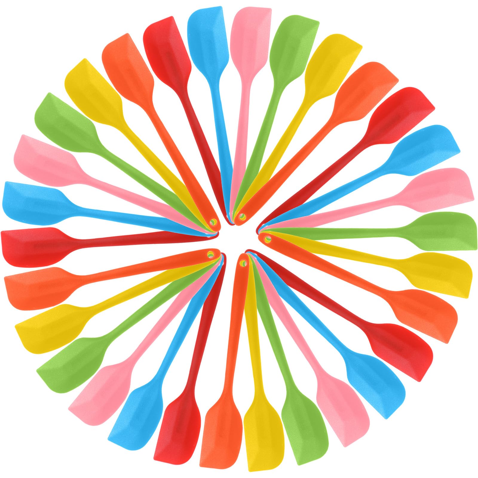 30 Pcs Mini Silicone Spatulas Bulk 8.3 Inch Mini Spatulas Heat Resistant