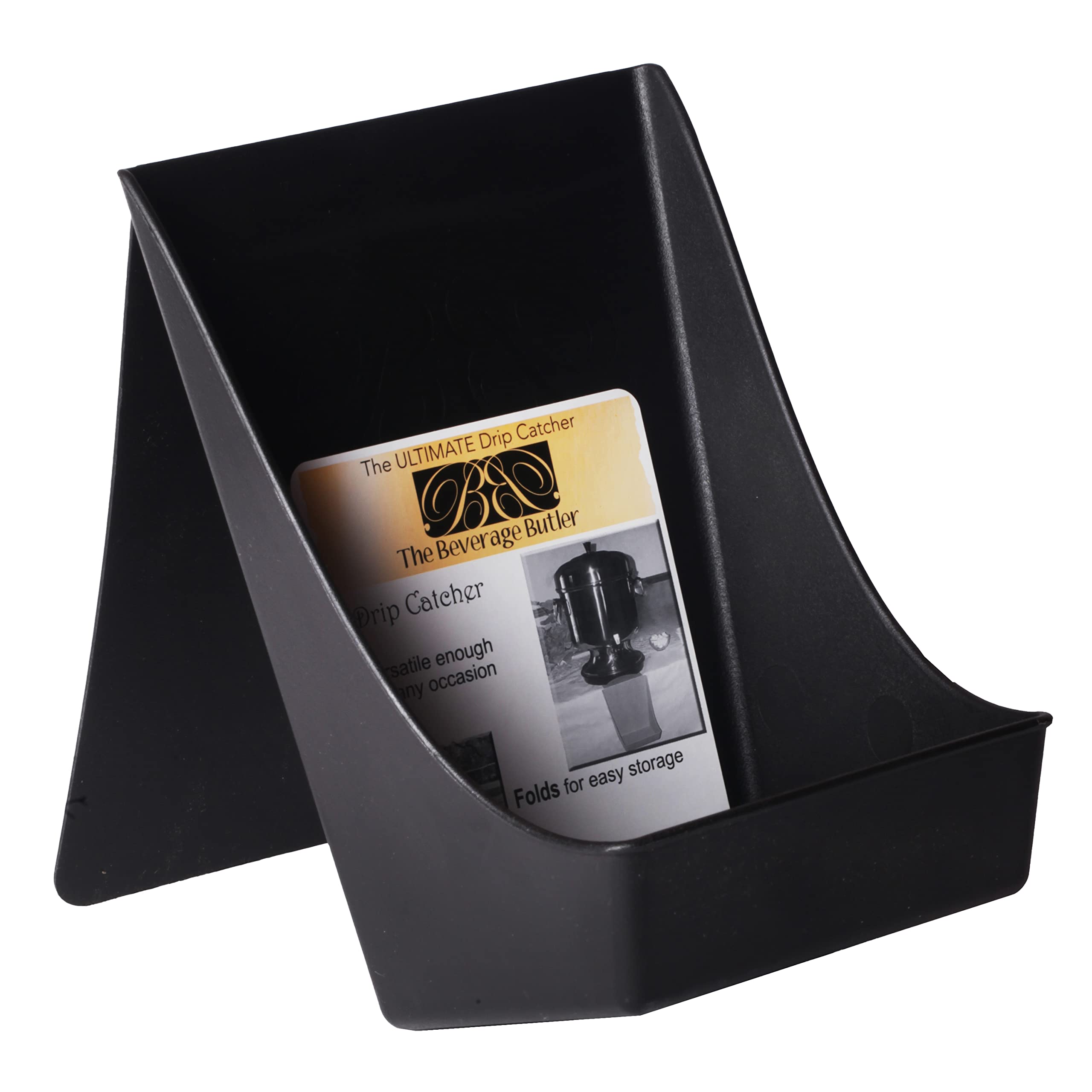 Beverage Butler The Drip Catcher (Black) - For Use Under Beverage Dispensers And Drink Coolers