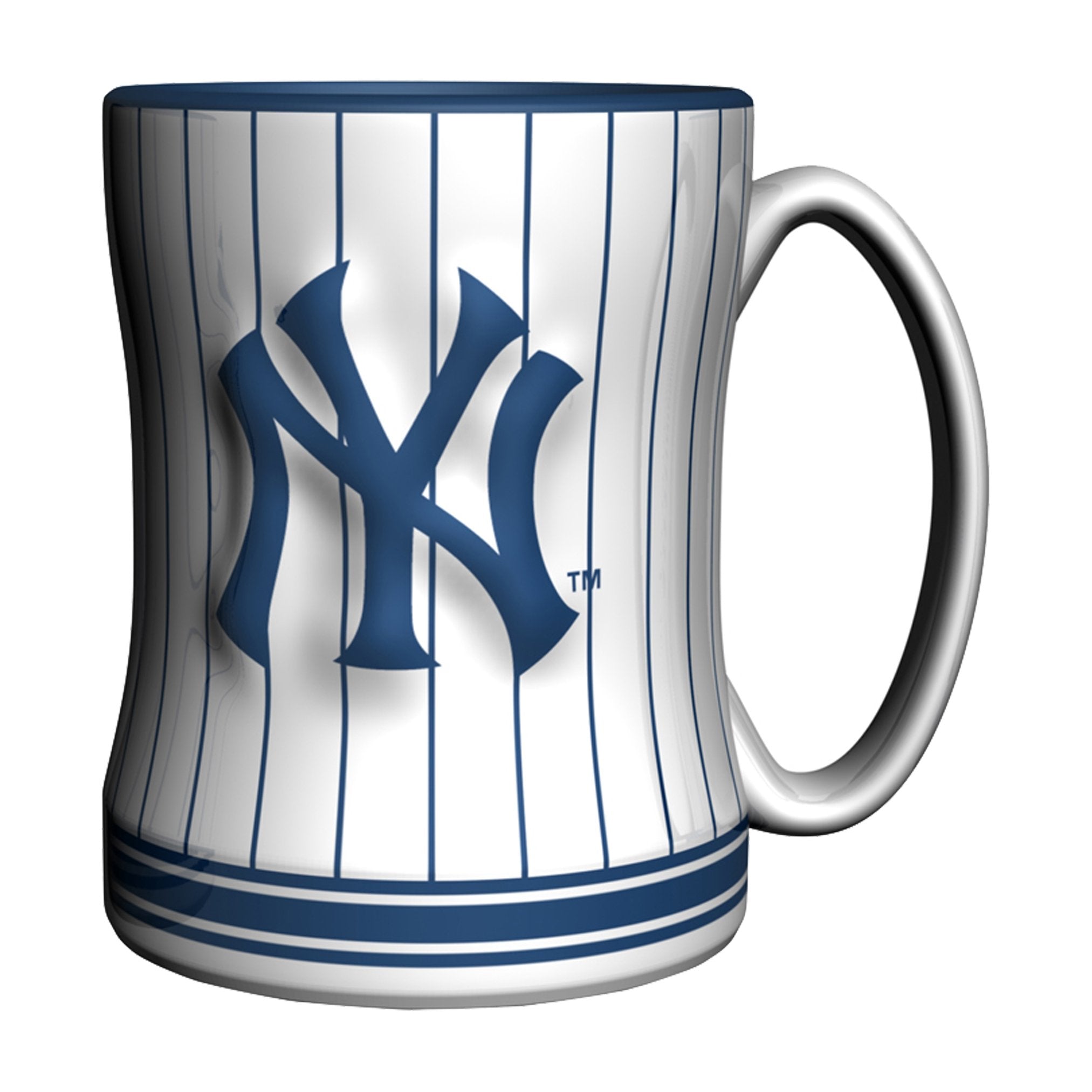 MLB New York Yankees 14-ounce Sculpted Relief Mug Alternate Color, Top Hat