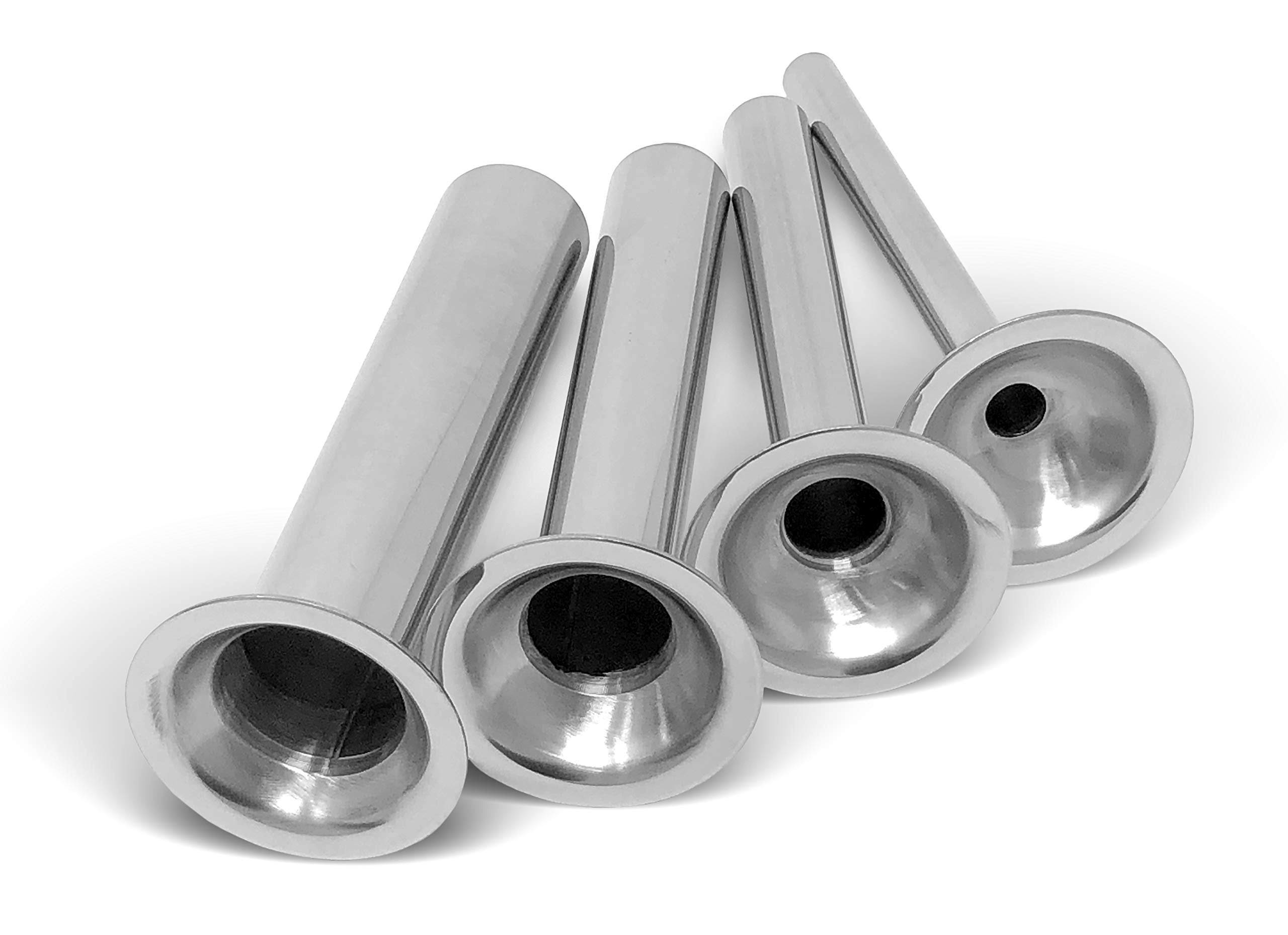 Tesor #5 Stainless Steel Sausage Stuffing Tubes for Meat Grinder - Set of 4, Durable and Easy to Use