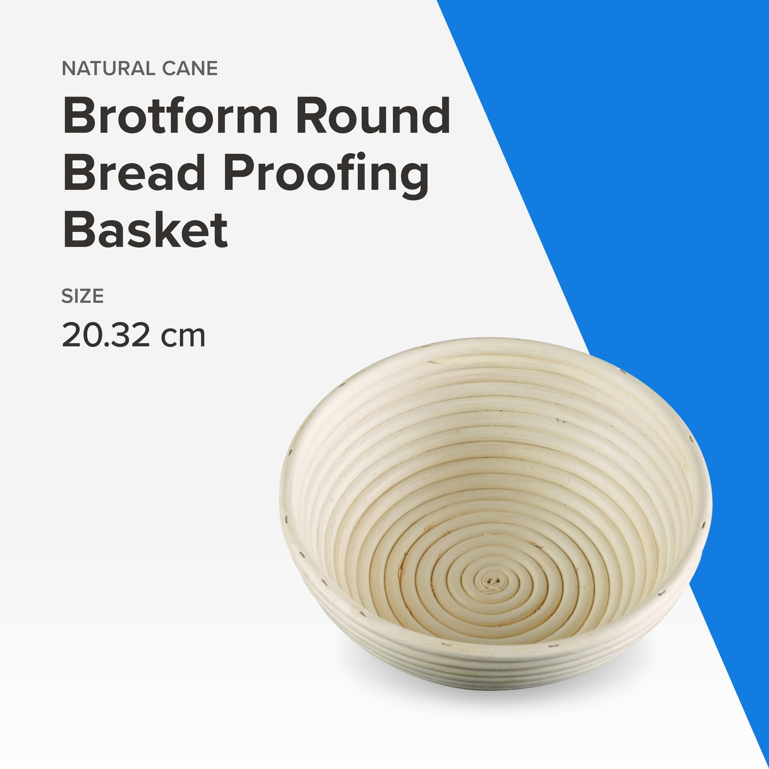 Frieling Round Proofing Basket - Brotform Bread Rising Banneton And Serving Basket - 8-Inch - Bread Proofing Basket - Brotform B