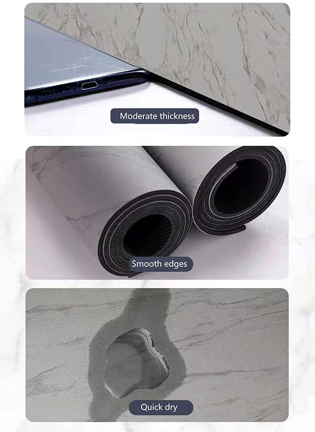 SKVM Water Absorbent mat for Bathroom Kitchen Floor mat Door Bathroom mat for Entrance Anti Slip mat for Bathroom Floor Foot Ant