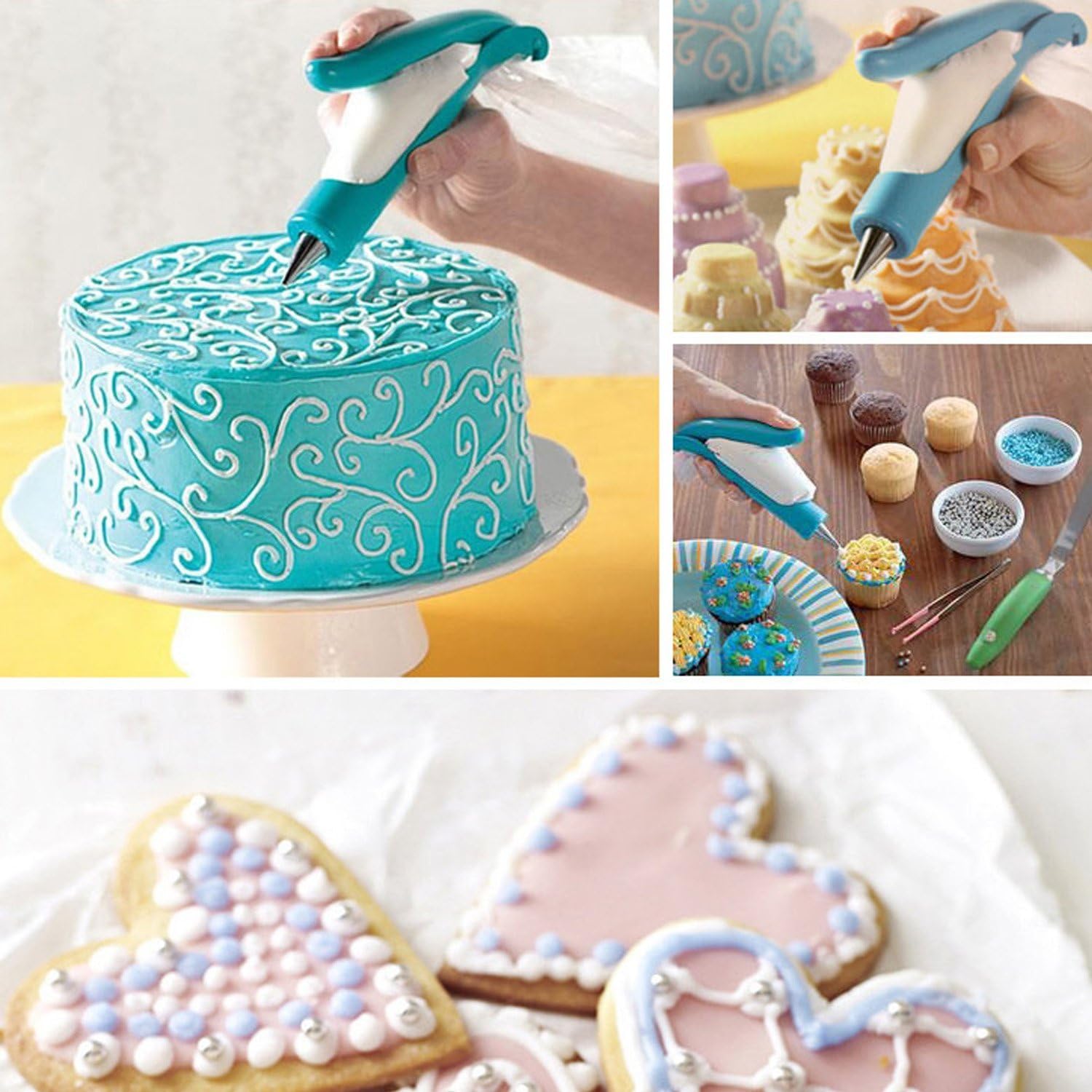 Windspeed Pastry Icing Piping Bag Nozzle Tips Set - Cake Decor Pen - Blue - Model EXPSFN014462
