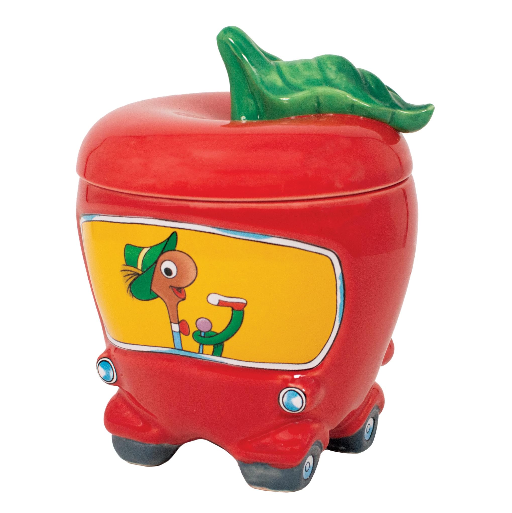 The Unemployed Philosophers Guild Richard Scarrys Lowly Worm Applecar Mug  Join Lowly Worm in his Iconic Car, Officially Licen