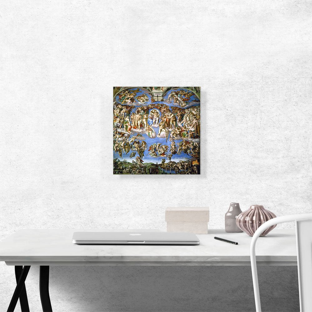 Artcanvas The Last Judgement 1541 Canvas Art Print Stretched Framed Painting Picture Poster Giclee Wall Decor By Michelangelo -