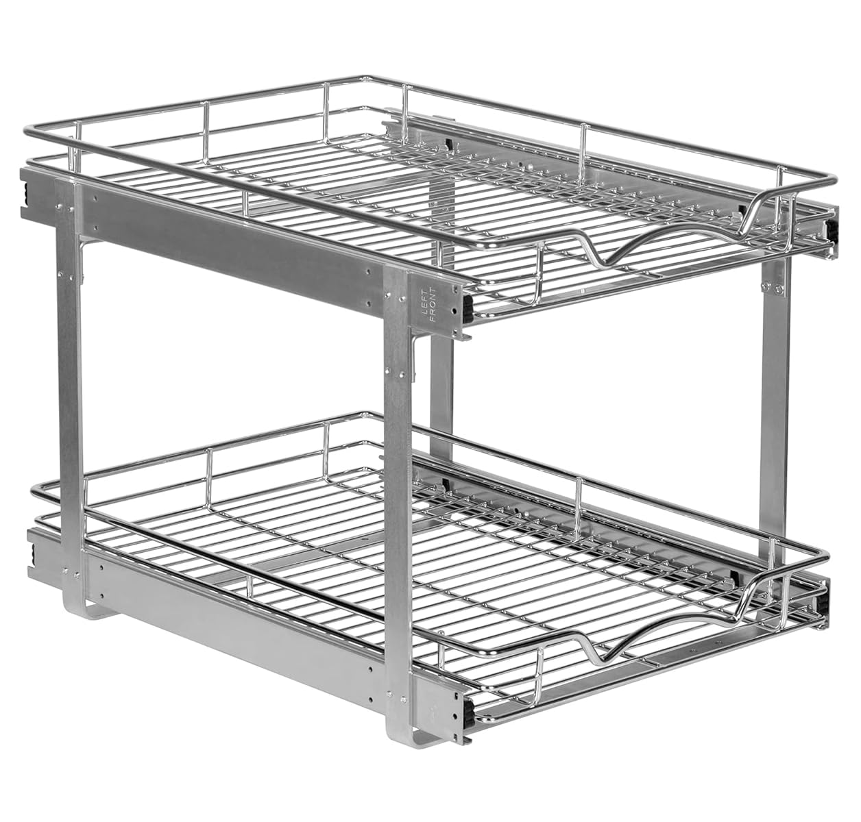 2Tier PullOut Cabinet Organizer for Kitchen, 17 W x 21D x 16.5 H
