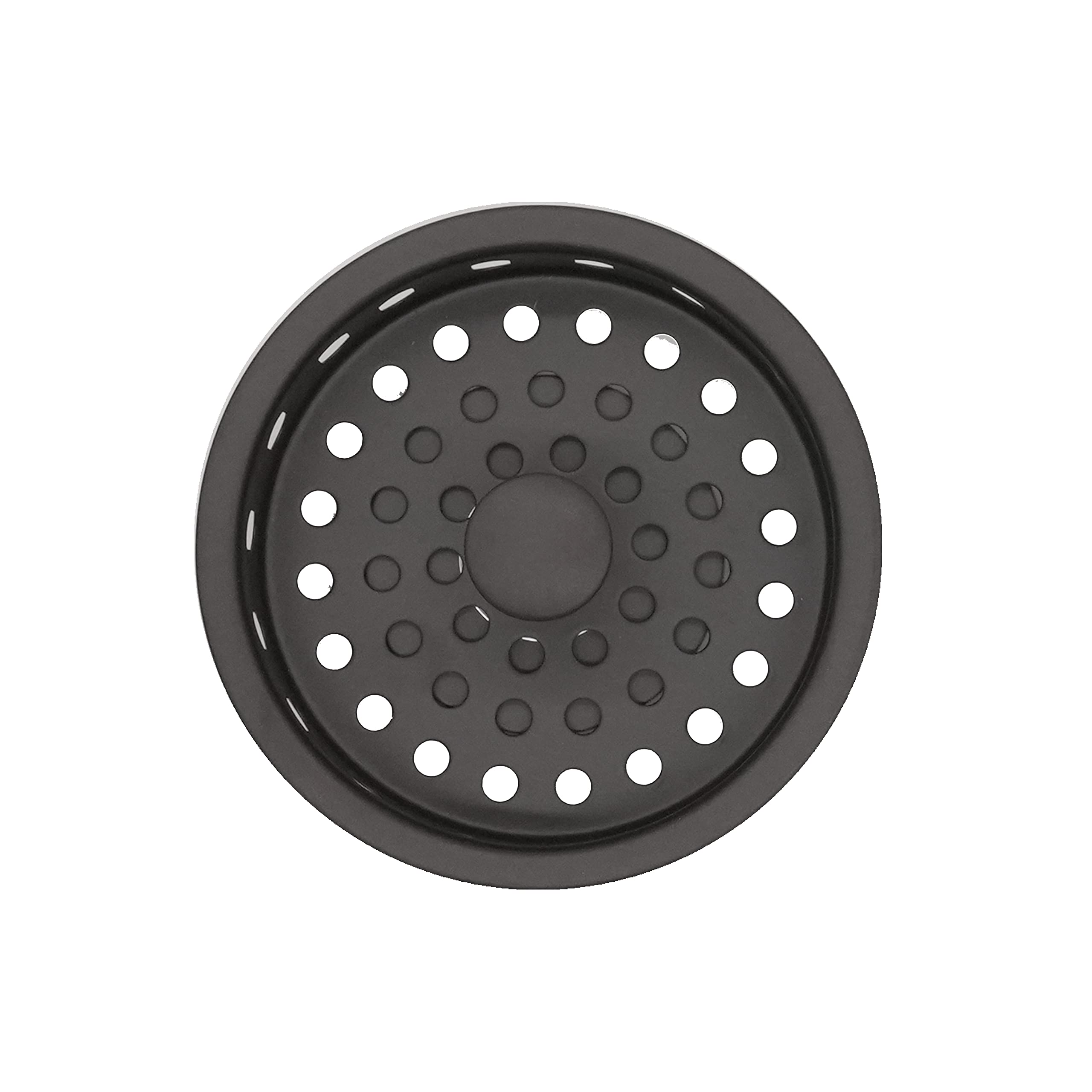 Westbrass R214-62 3-1/2-Inch Large Post Style Kitchen Sink Basket Strainer, Matte Black