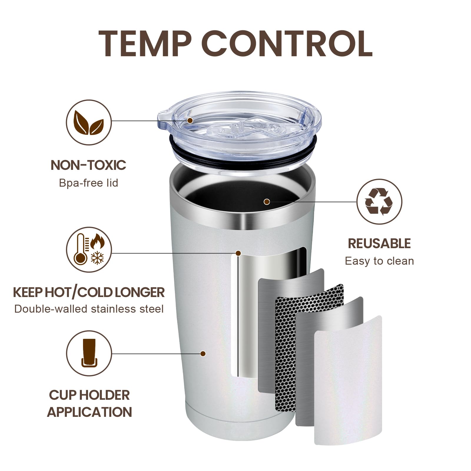 Meway 20Oz Tumbler 12 Pack Double Wall Vacuum Insulated Travel Glitter Mug Bulk, Stainless Steel Tumblers With Lid And Straw, Po