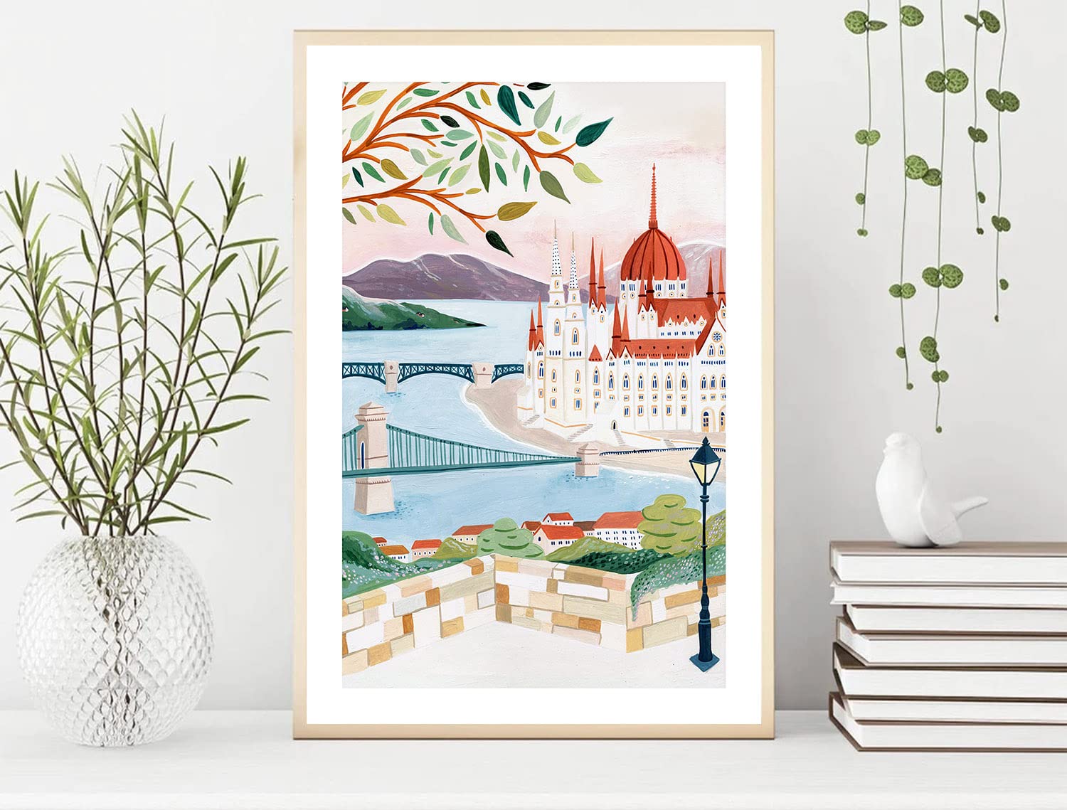 Nationcog Budapest Art Print, Hungary Art Print, Budapest Poster, Travel Gift, Travel Poster, Budapest Wall Art, Travel Gift, Ho