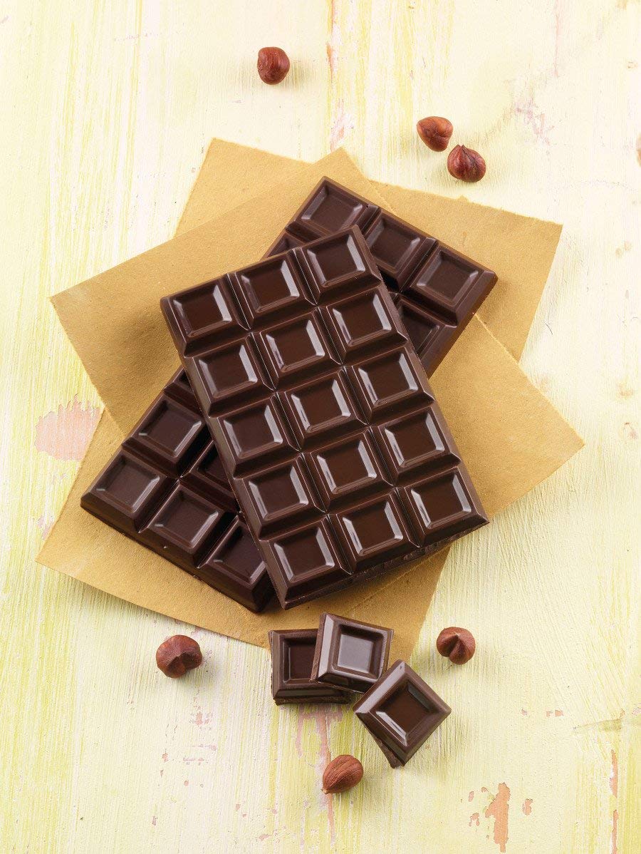 Silikomart 195931 Chocolate Tablet Bar Chocolate Silicone Mould, Chocolate Brown, 11.6 X 7.8 X 10 Cm