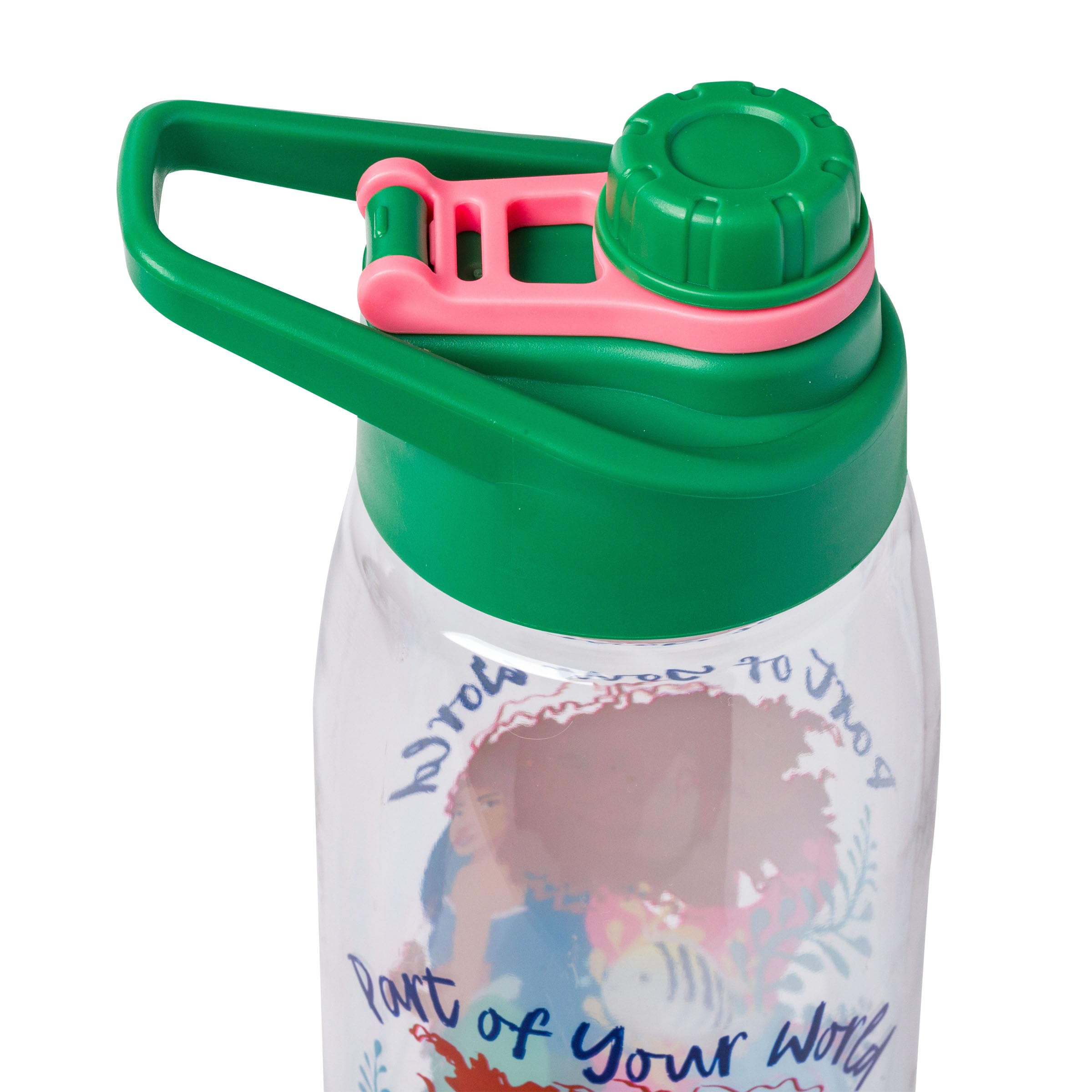 Silver Buffalo Disney The Little Mermaid Live Action Movie Ariel A Part Of Your World Water Bottle With Screw-On Lid, 28 Ounces