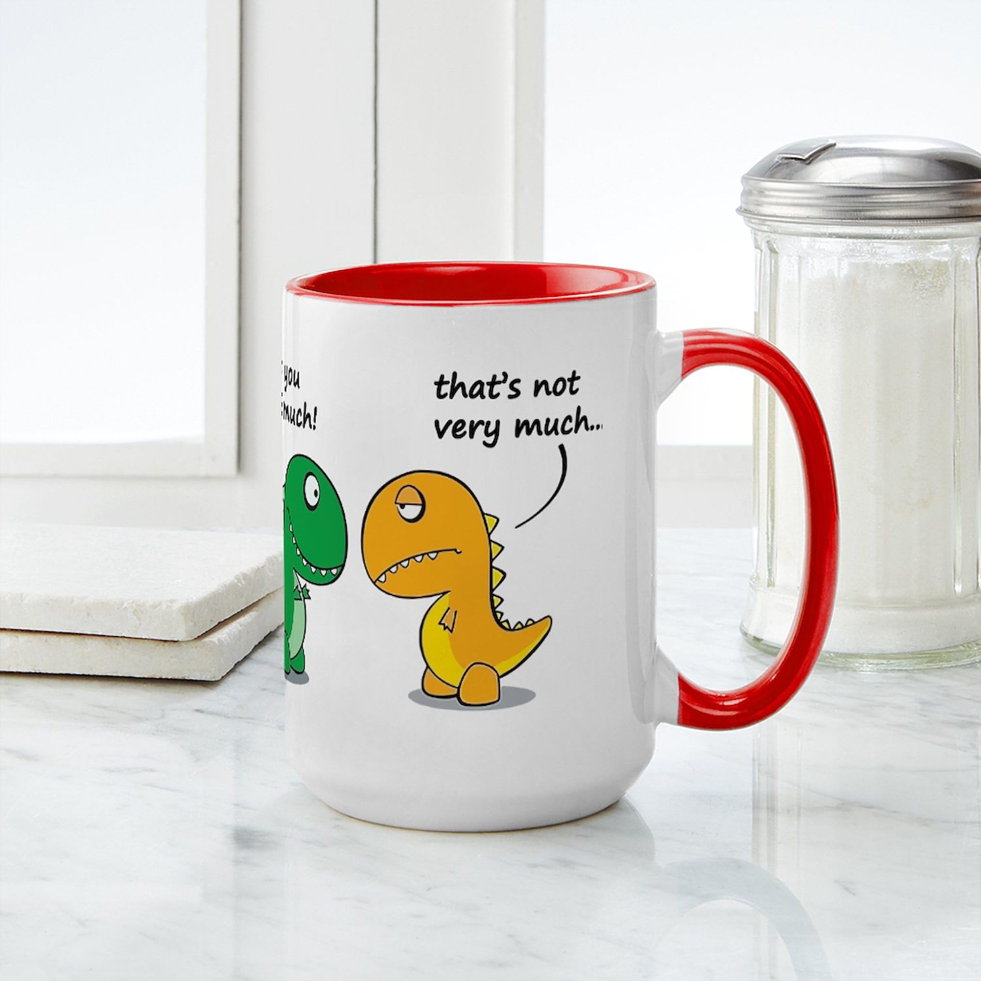 CafePress Cute Dinosaurs Mug 15 oz (444 ml) Ceramic Coffee Mug
