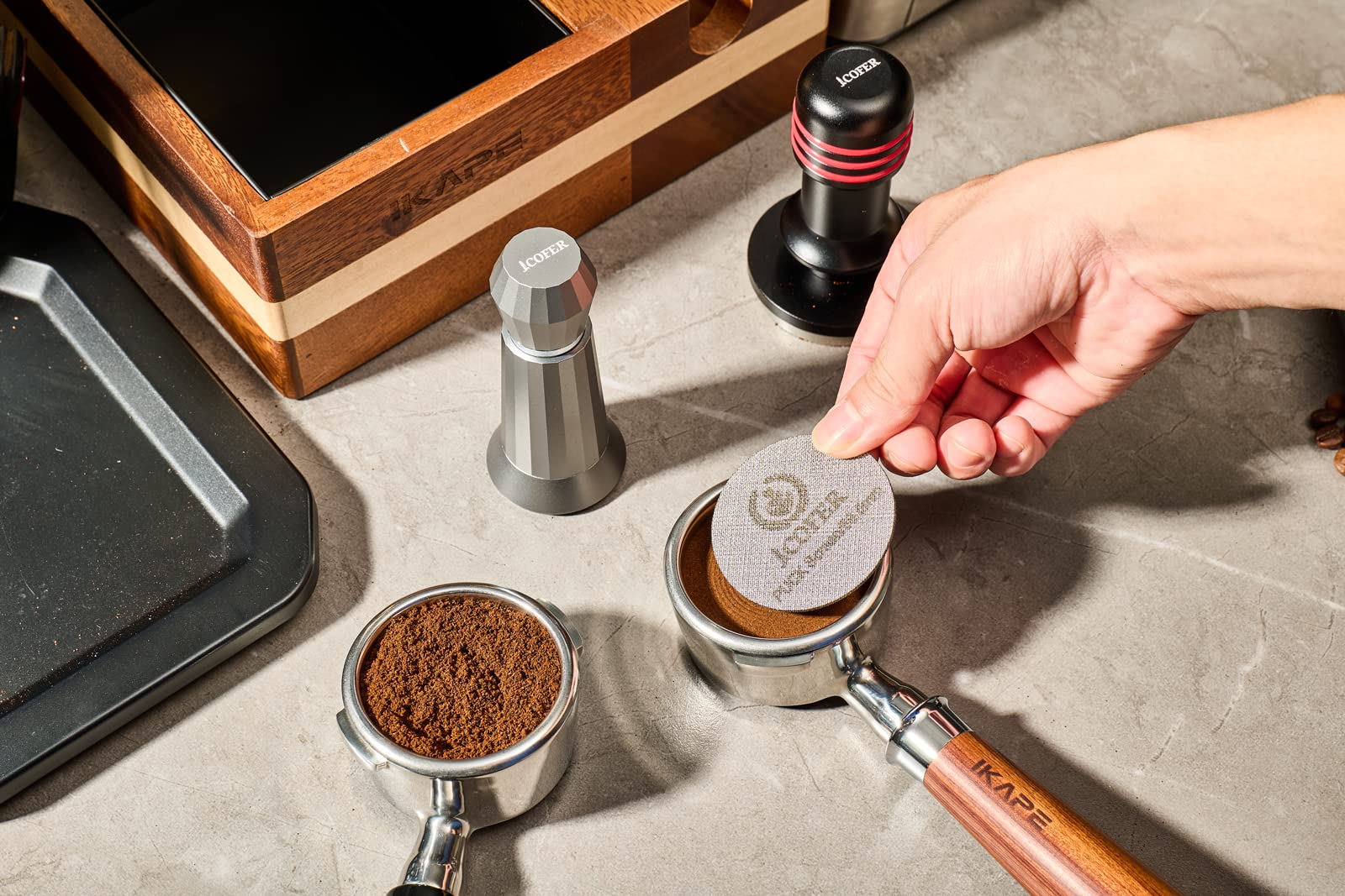 Ikape 51Mm Espresso Puck Screen, 1.7Mm 150?M Ultra Thin Coffee Reusable Professional Barista Espresso Screen For Bottomless Port