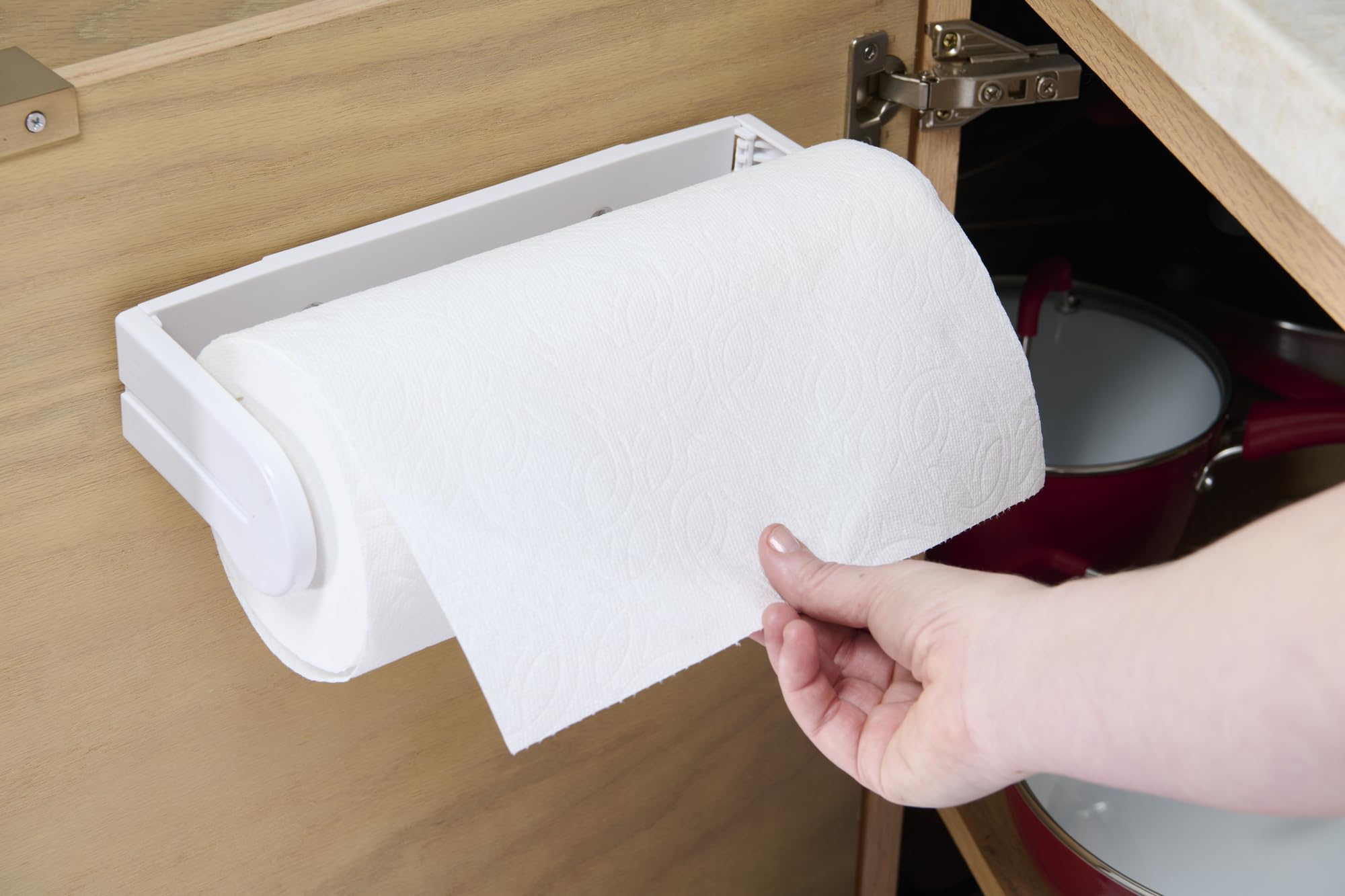 GoodCook White Paper Towel Holder, Small Size, Model 21984