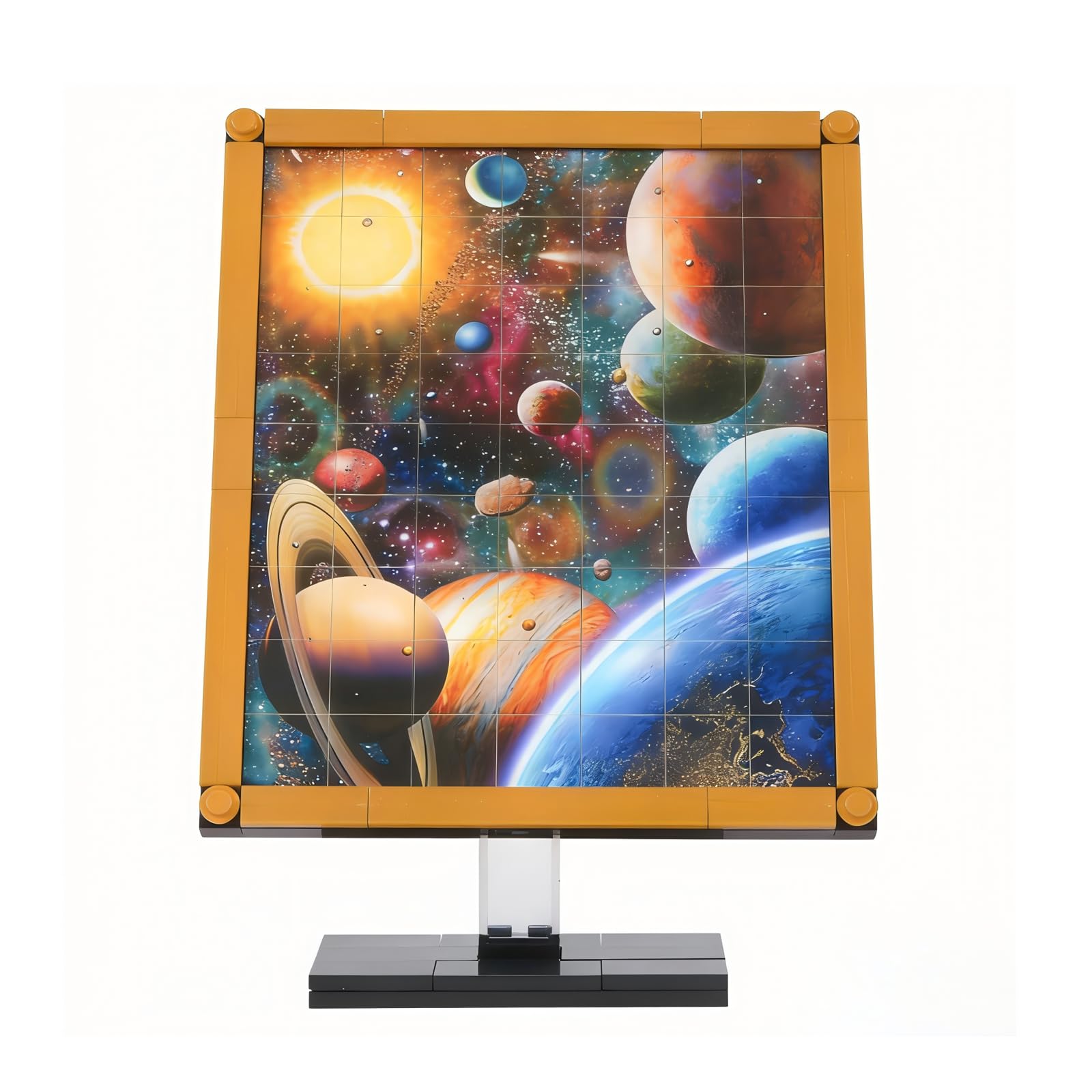 size:6.3x5 Inches,Van Gogh Building Blocks Set - Famous Painting Art Model Kit, Home & Office Decoration,Educational Constructio