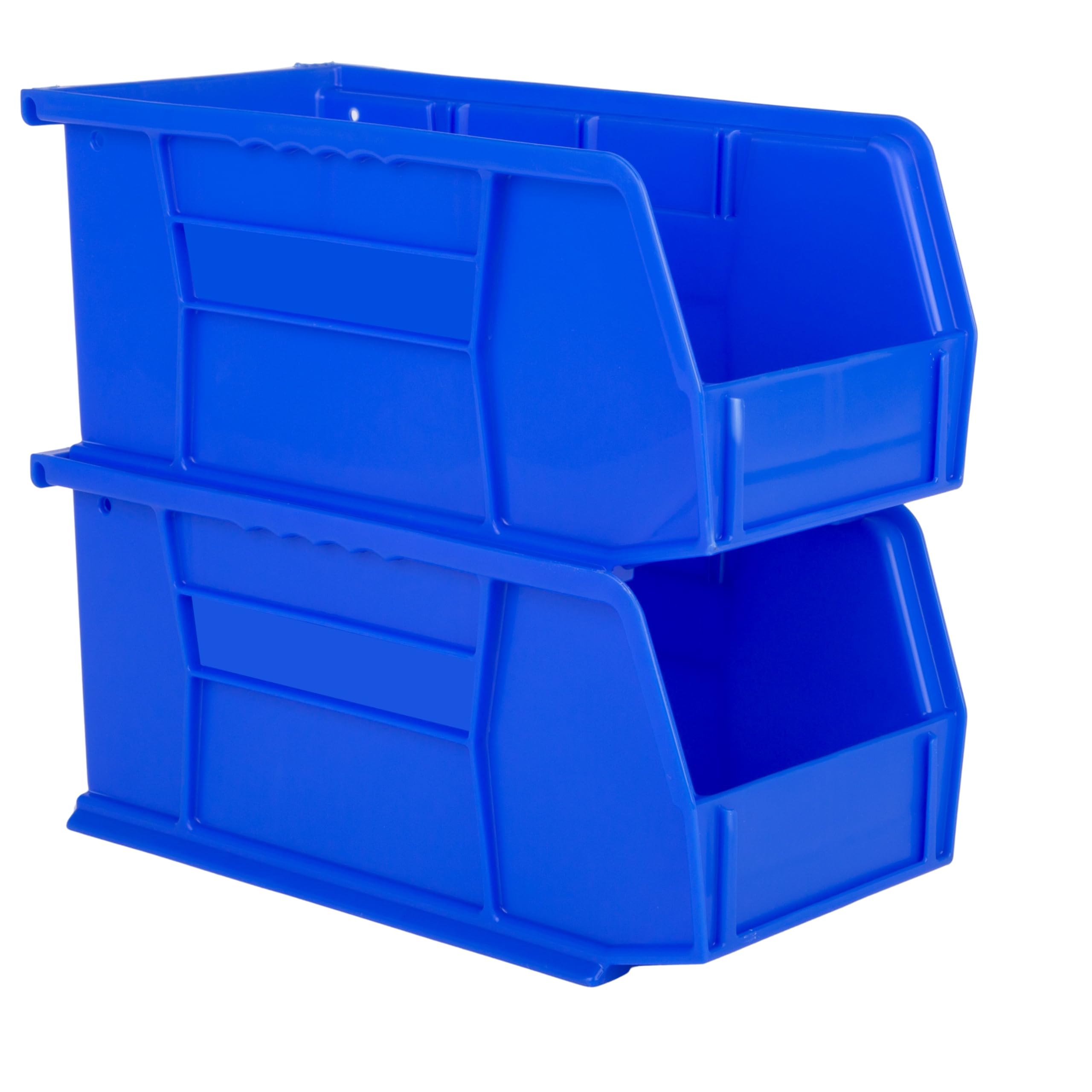 Hudson Exchange 11'' X 5-1/2'' X 5'' Plastic Stackable Storage Bin And Hanging Container (Blue)