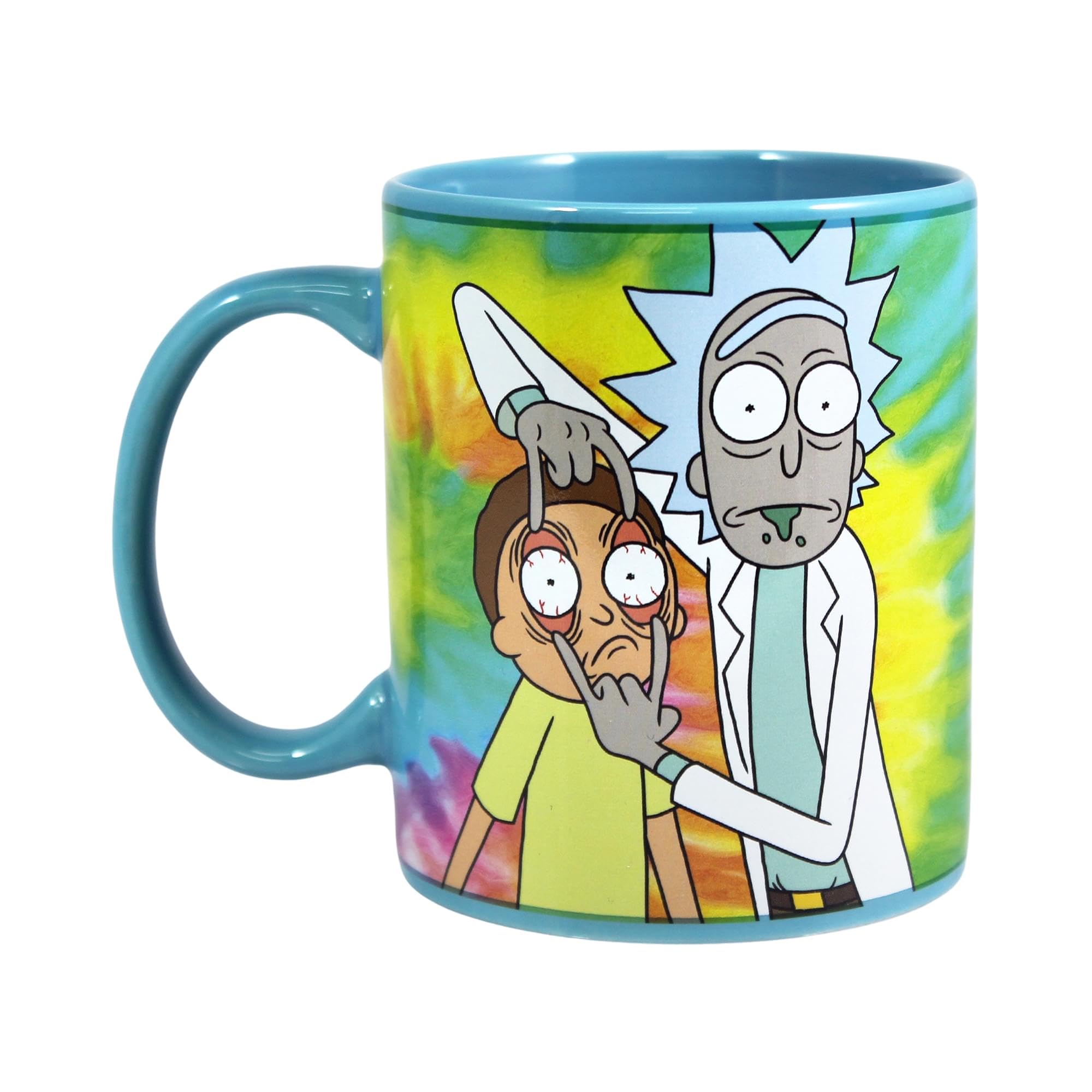 JUST FUNKY Rick and Morty Psychodelic Coffee Mug | Rick And Morty 11 Oz Heat Color Changing Coffee Mug | Anime Mug | Tea Mug | H