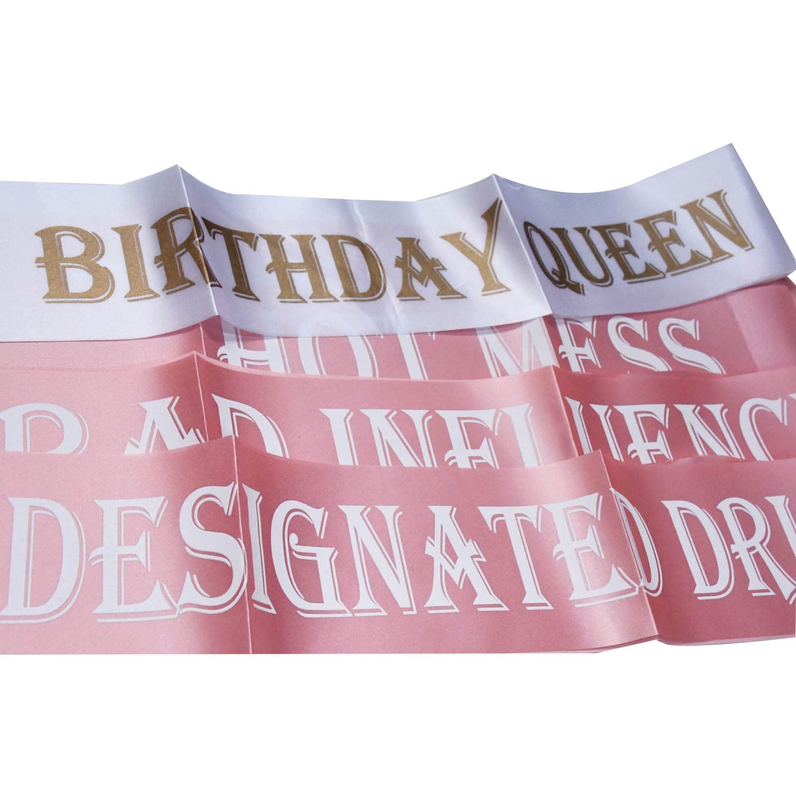 Snogisa 10 Pack Birthday Sash For Women , Birthday Gift Sash Set ,Party Favor Sash For Birthday Party Supplies ,Birthday Gifts F